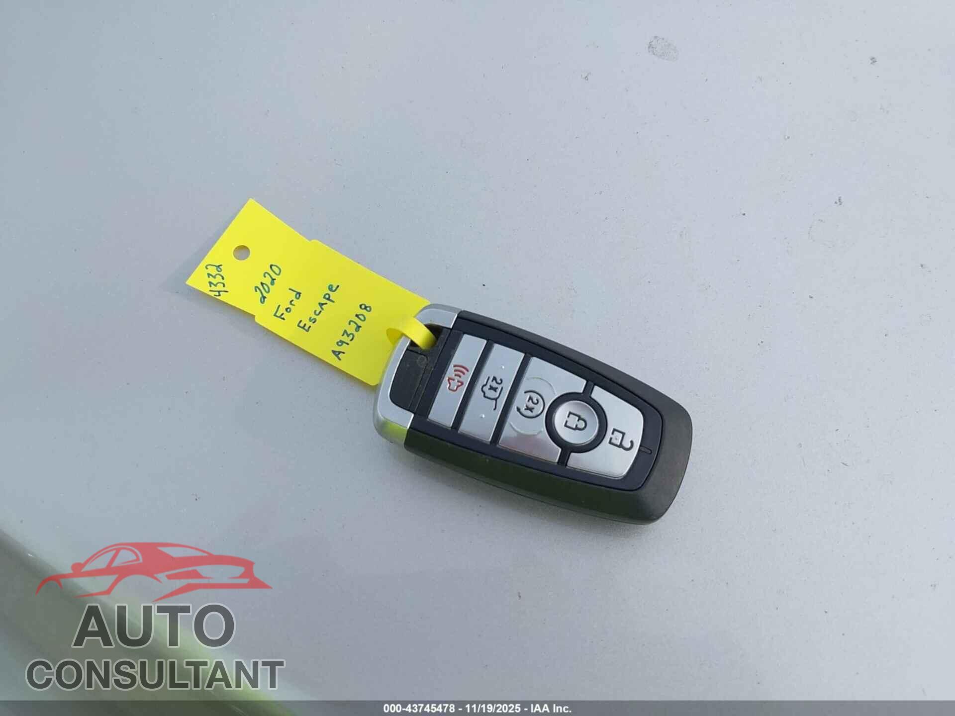 FORD ESCAPE 2020 - 1FMCU9H64LUA93208