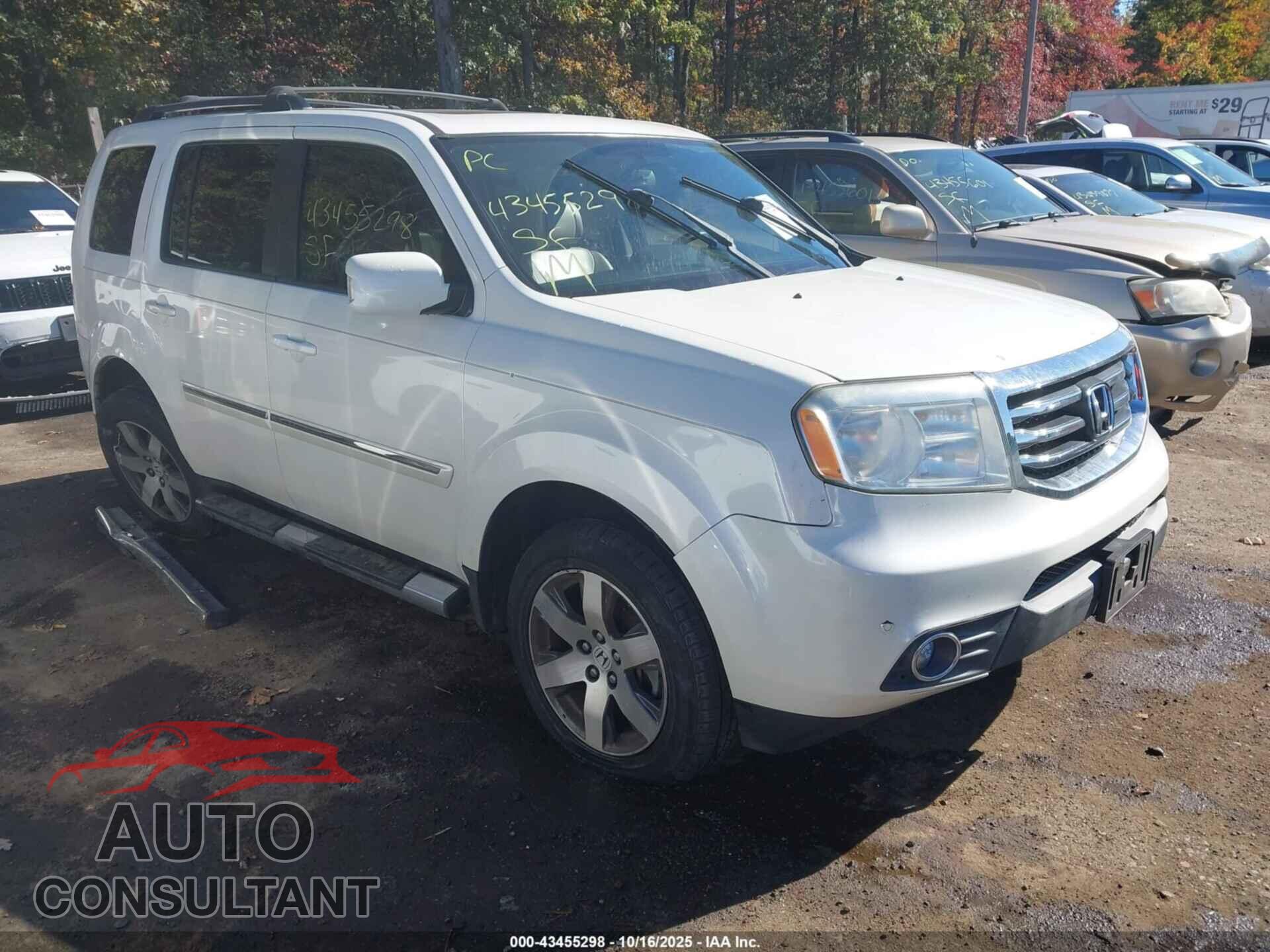 HONDA PILOT 2013 - 5FNYF4H92DB022116