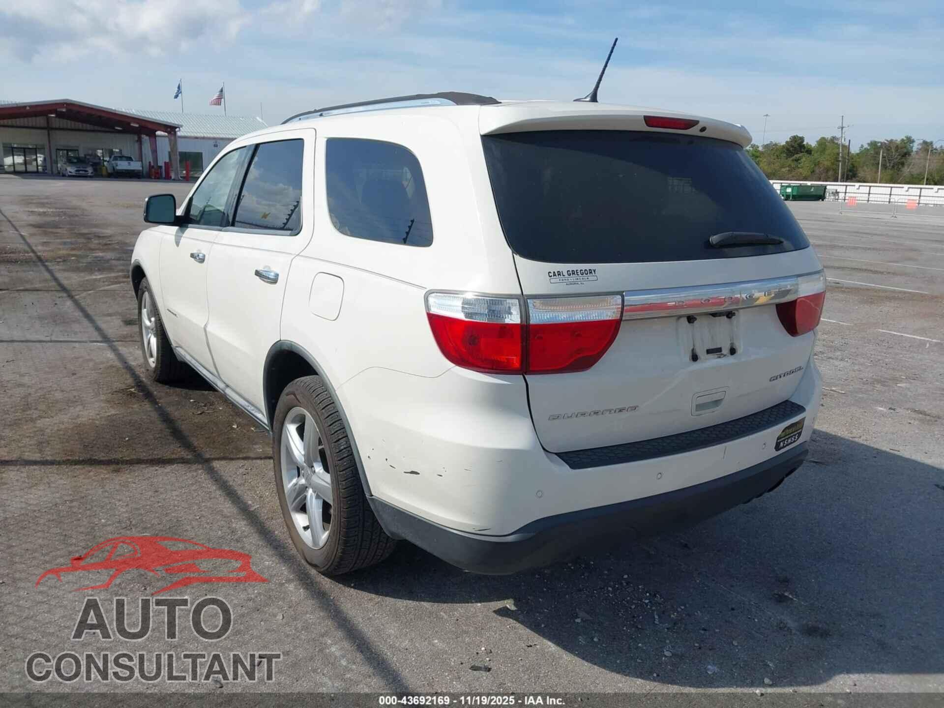 DODGE DURANGO 2011 - 1D4RD5GG3BC694991