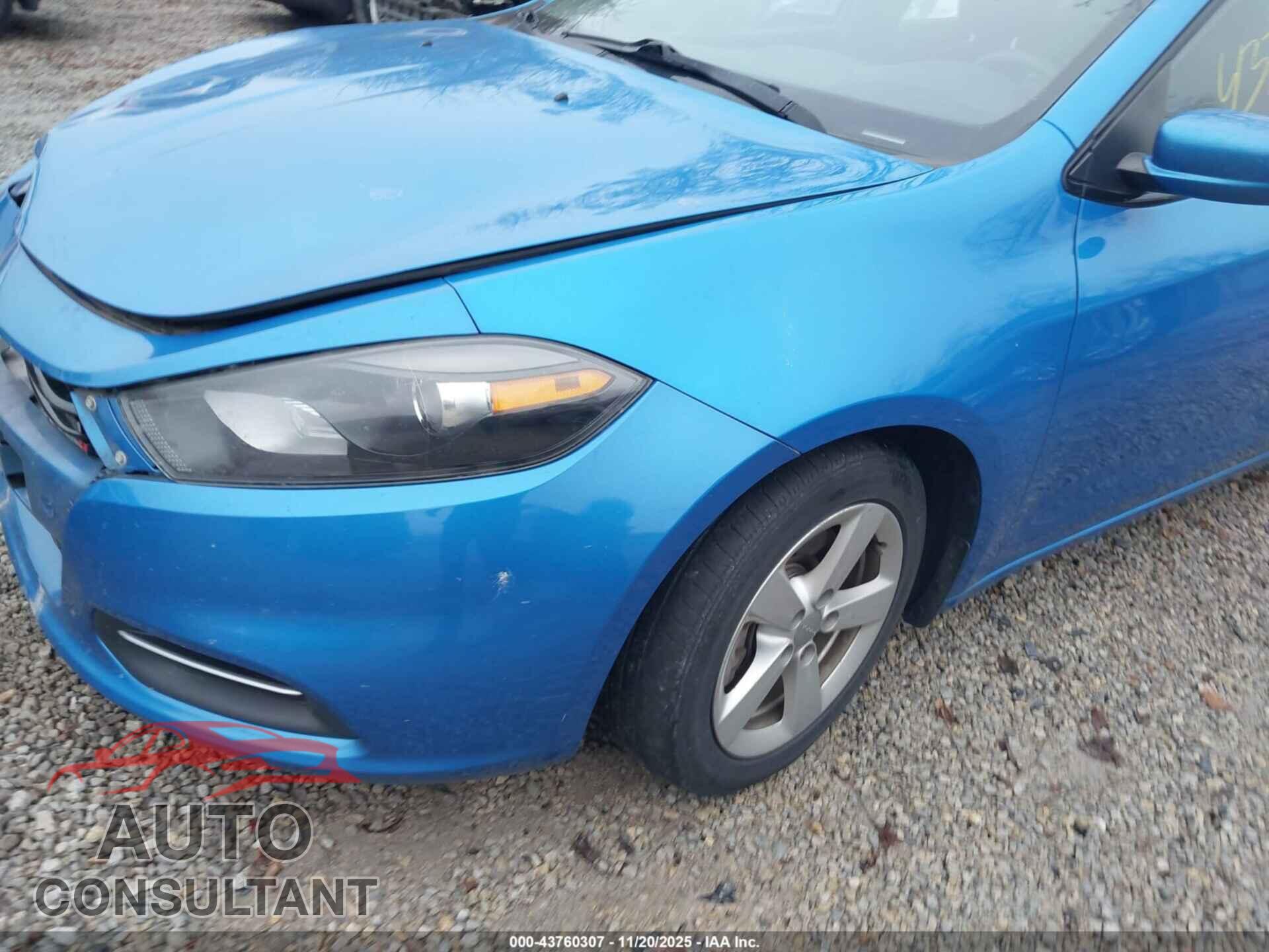 DODGE DART 2015 - 1C3CDFBB9FD193774