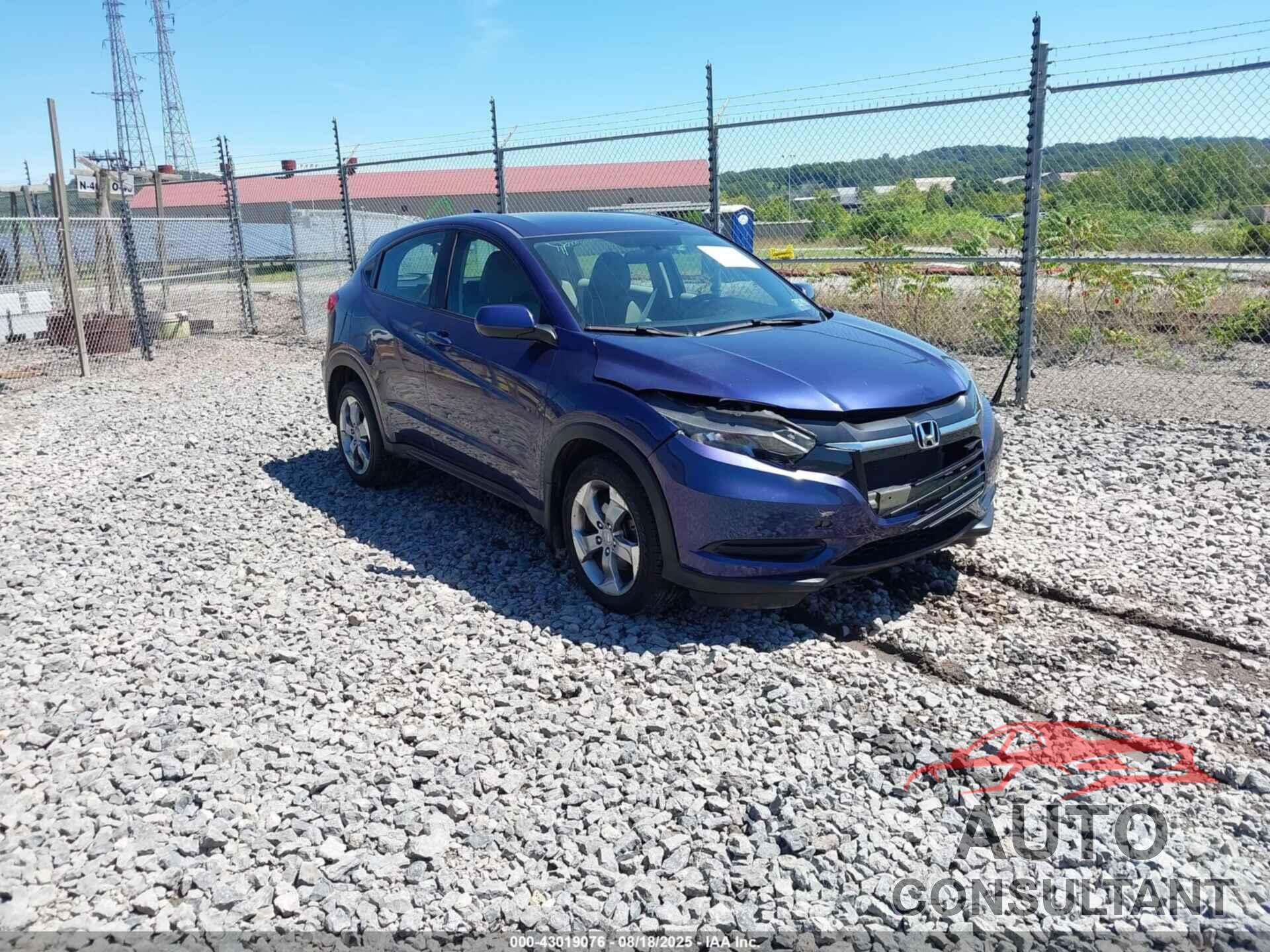 HONDA HR-V 2016 - 3CZRU6H35GM769110