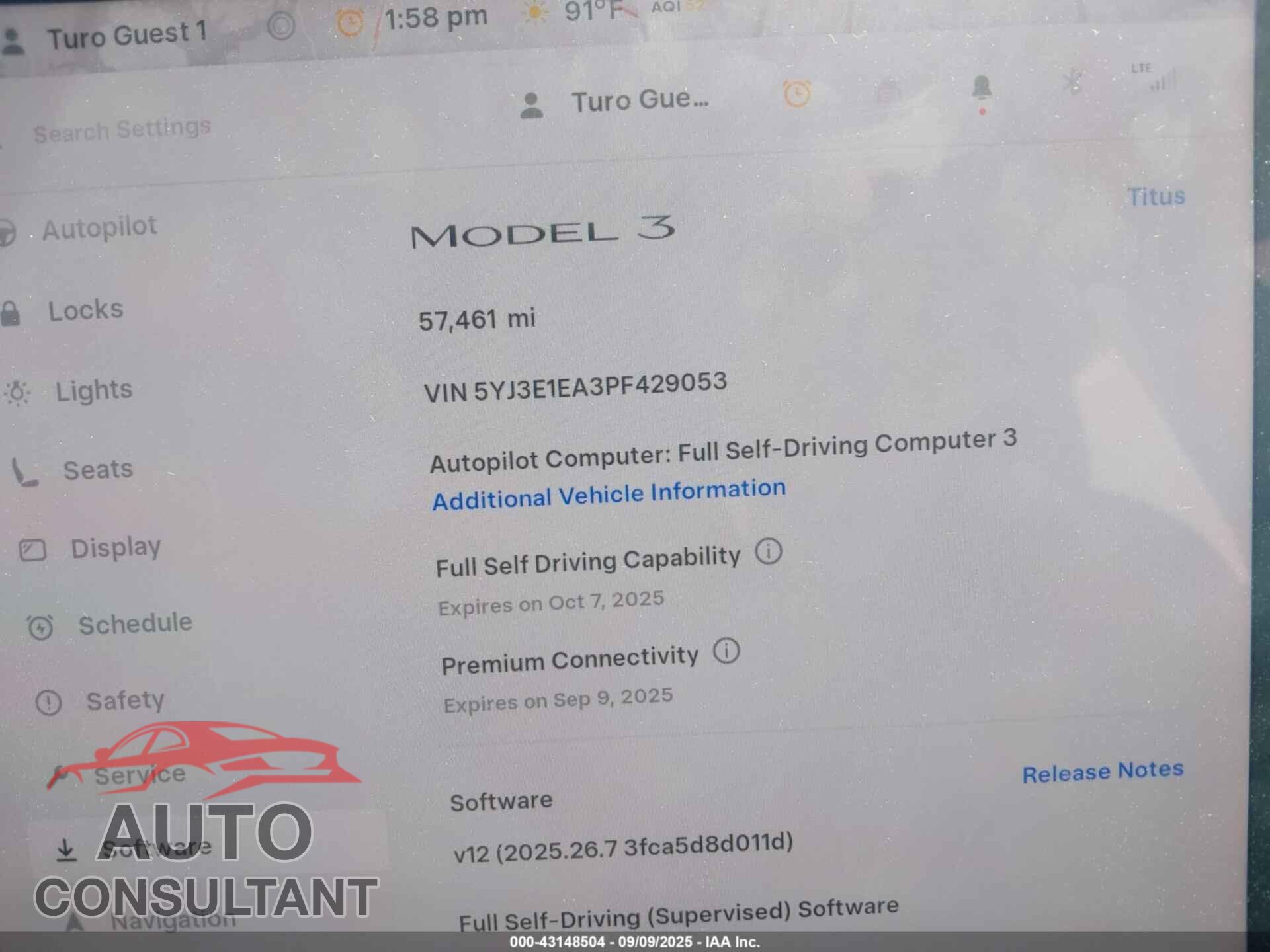 TESLA MODEL 3 2023 - 5YJ3E1EA3PF429053