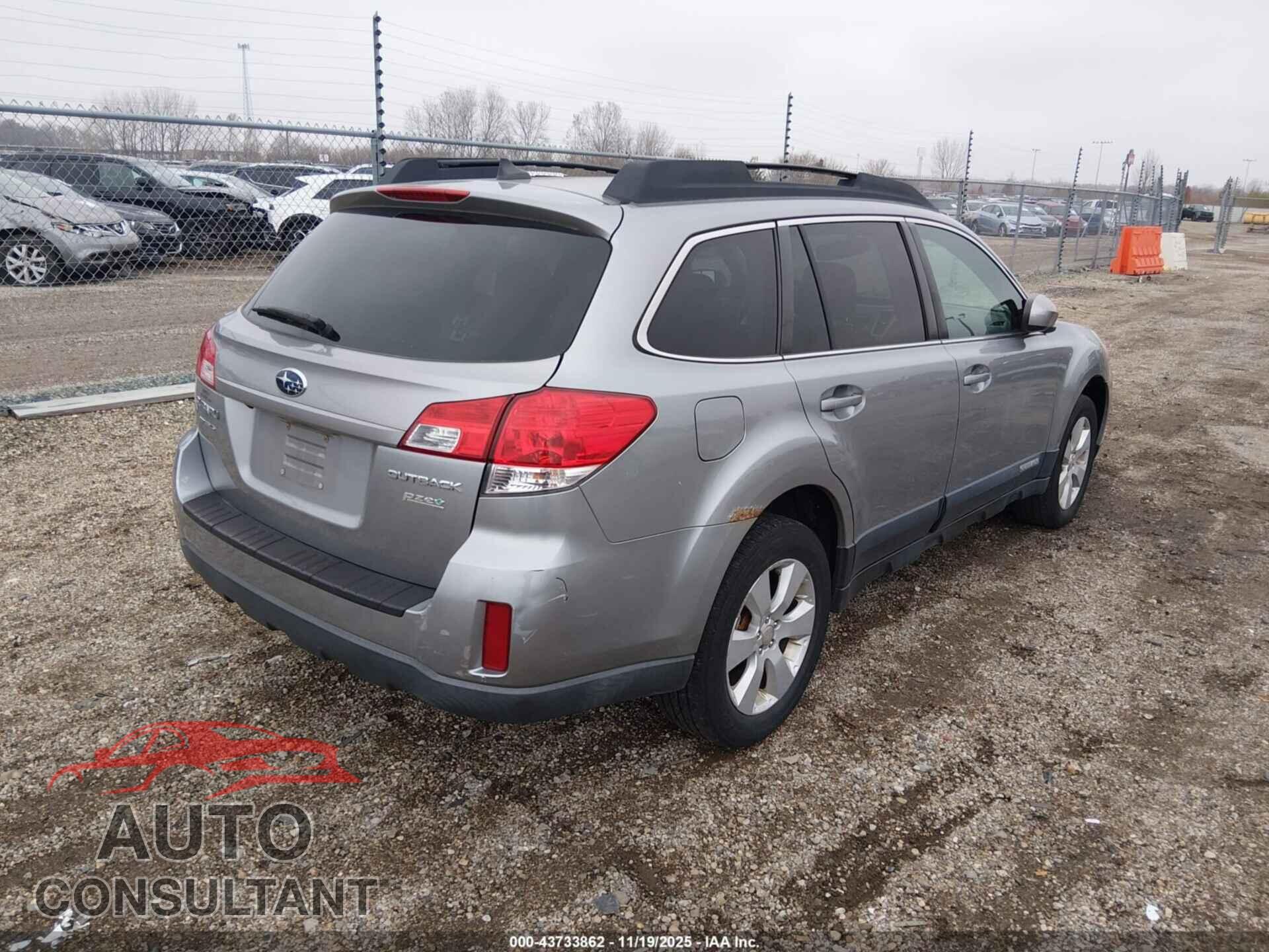 SUBARU OUTBACK 2011 - 4S4BRBKC8B3357764