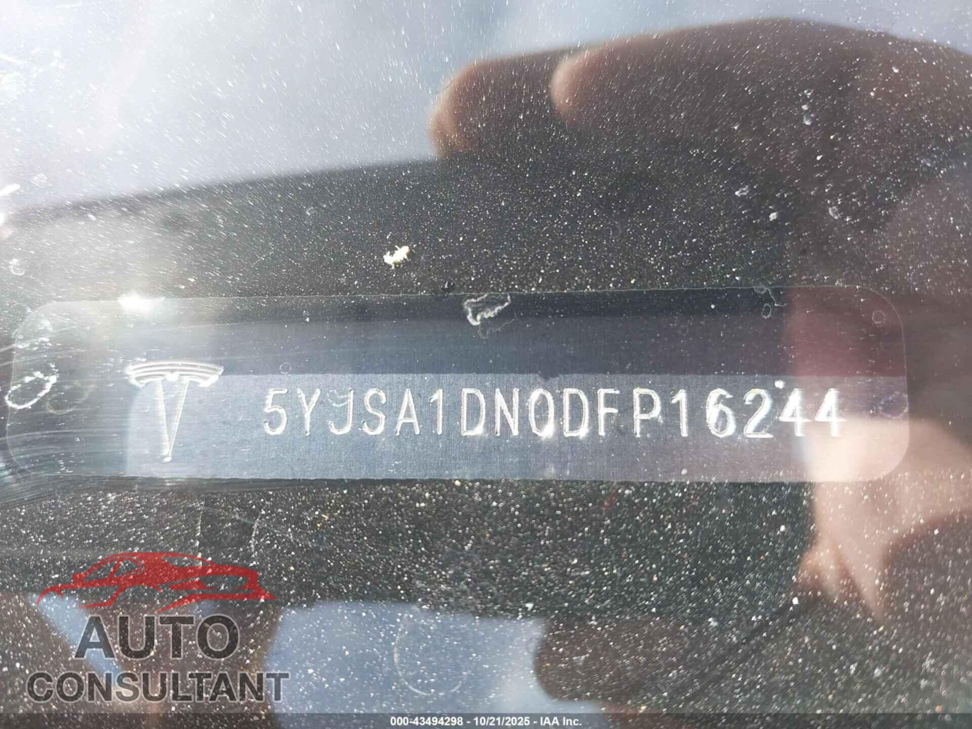 TESLA MODEL S 2013 - 5YJSA1DN0DFP16244