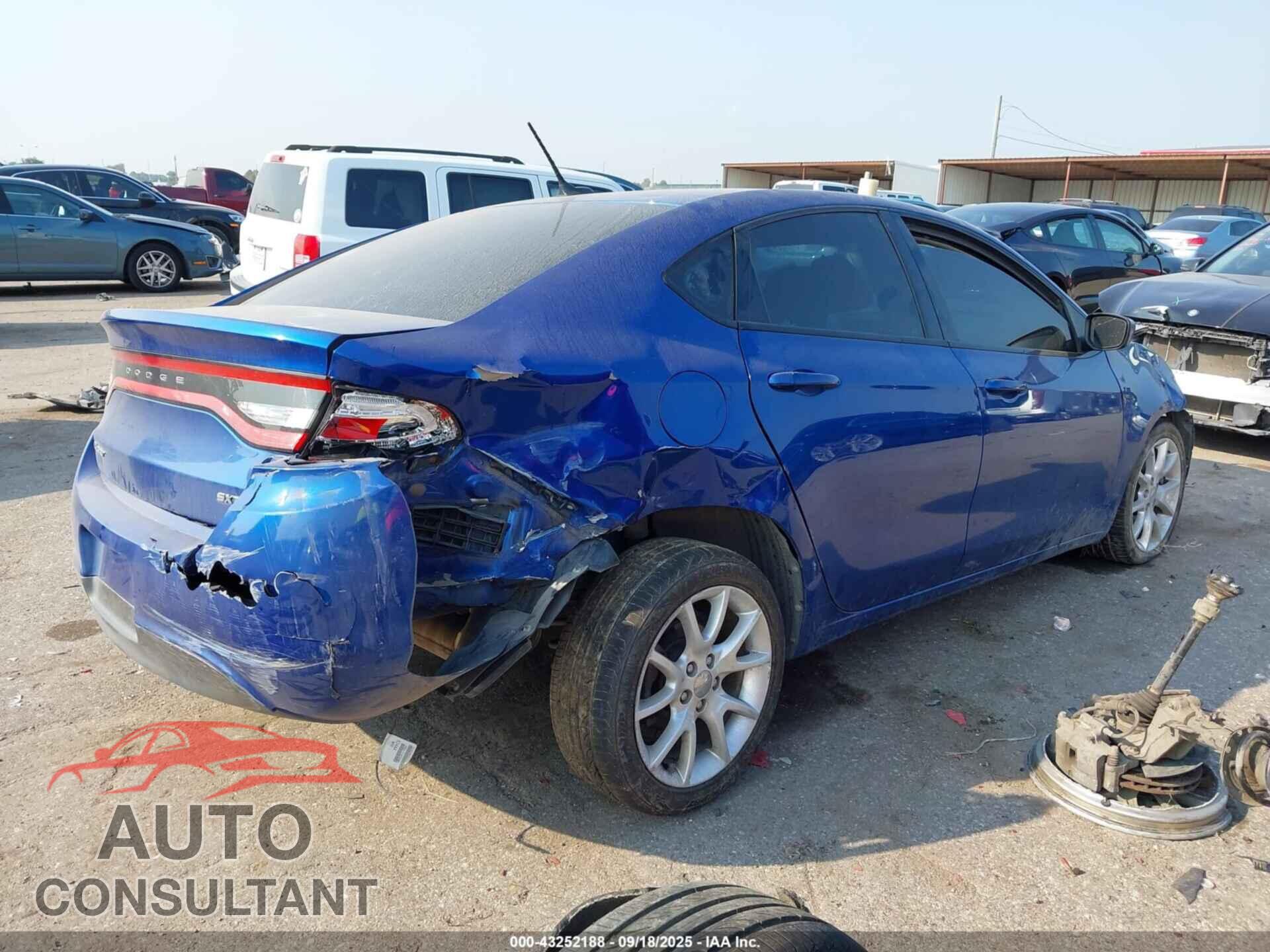 DODGE DART 2013 - 1C3CDFBA3DD157809