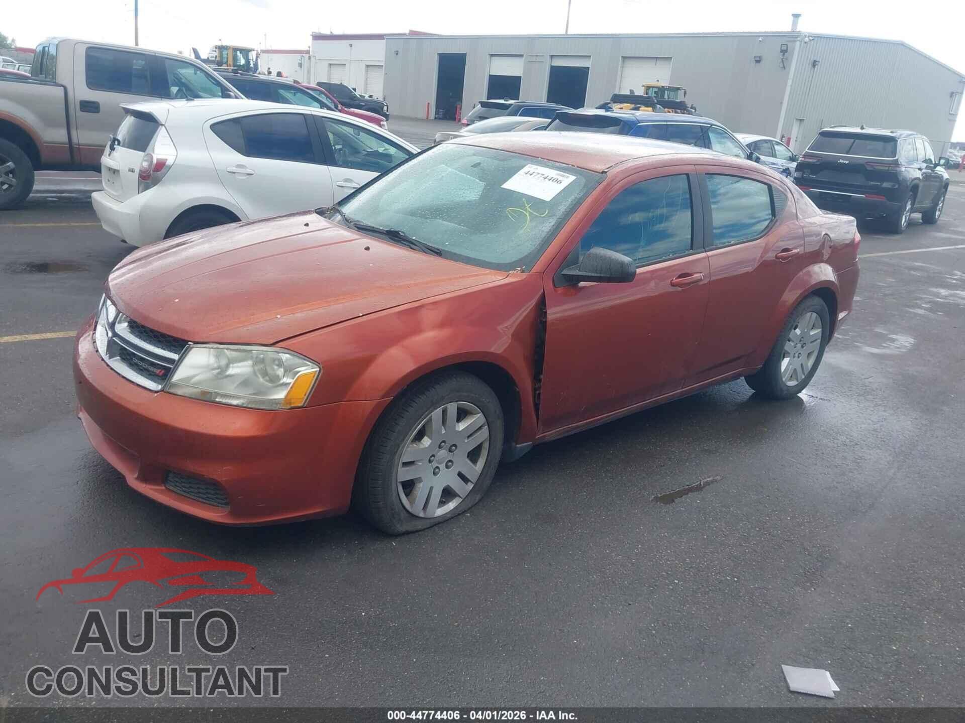 DODGE AVENGER 2012 - 1C3CDZAB0CN259668
