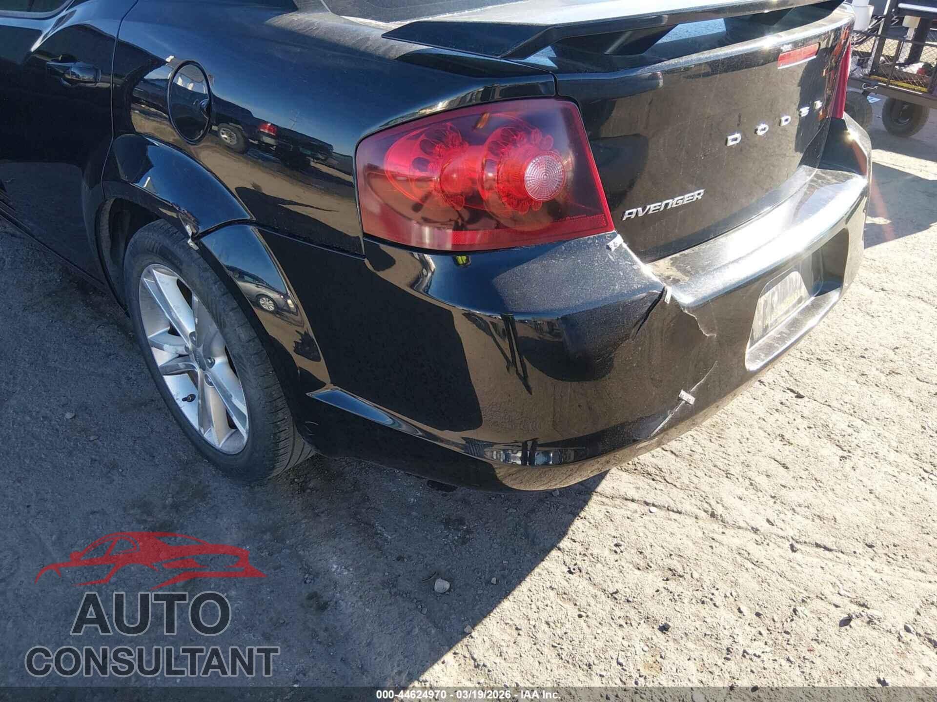 DODGE AVENGER 2013 - 1C3CDZAG4DN526260