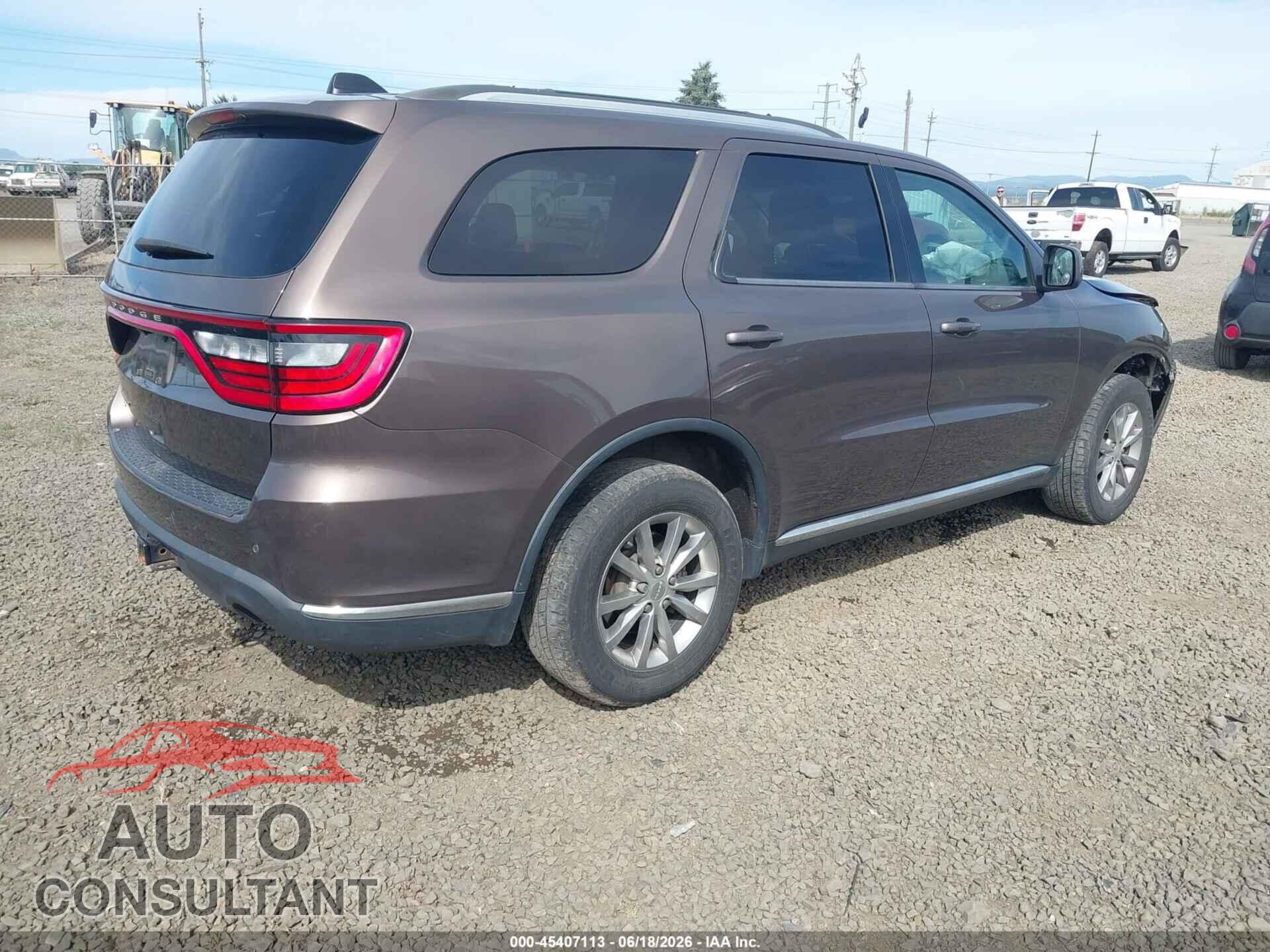 DODGE DURANGO 2017 - 1C4RDJAGXHC725760