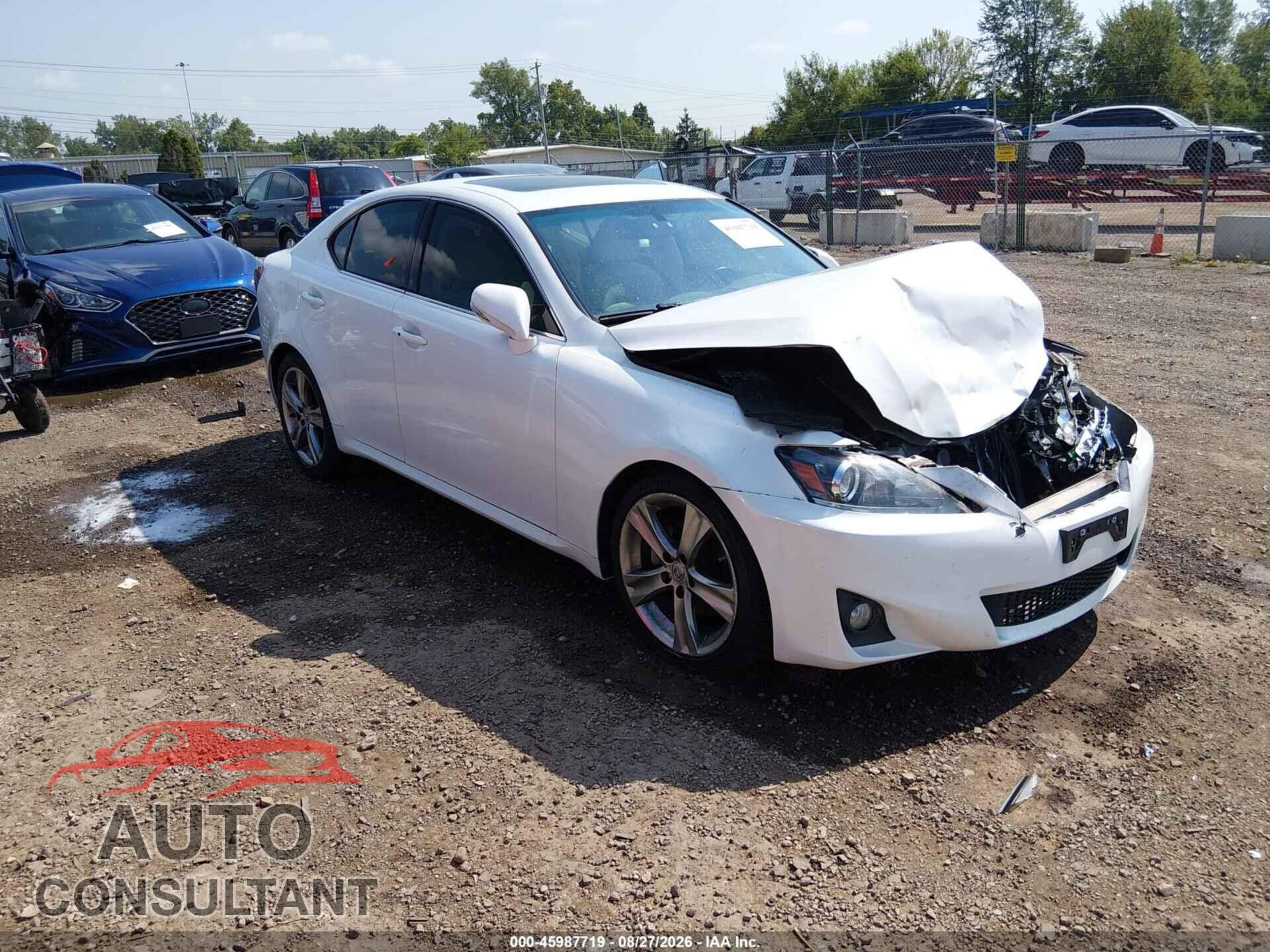 LEXUS IS 250 2012 - JTHBF5C25C2102497