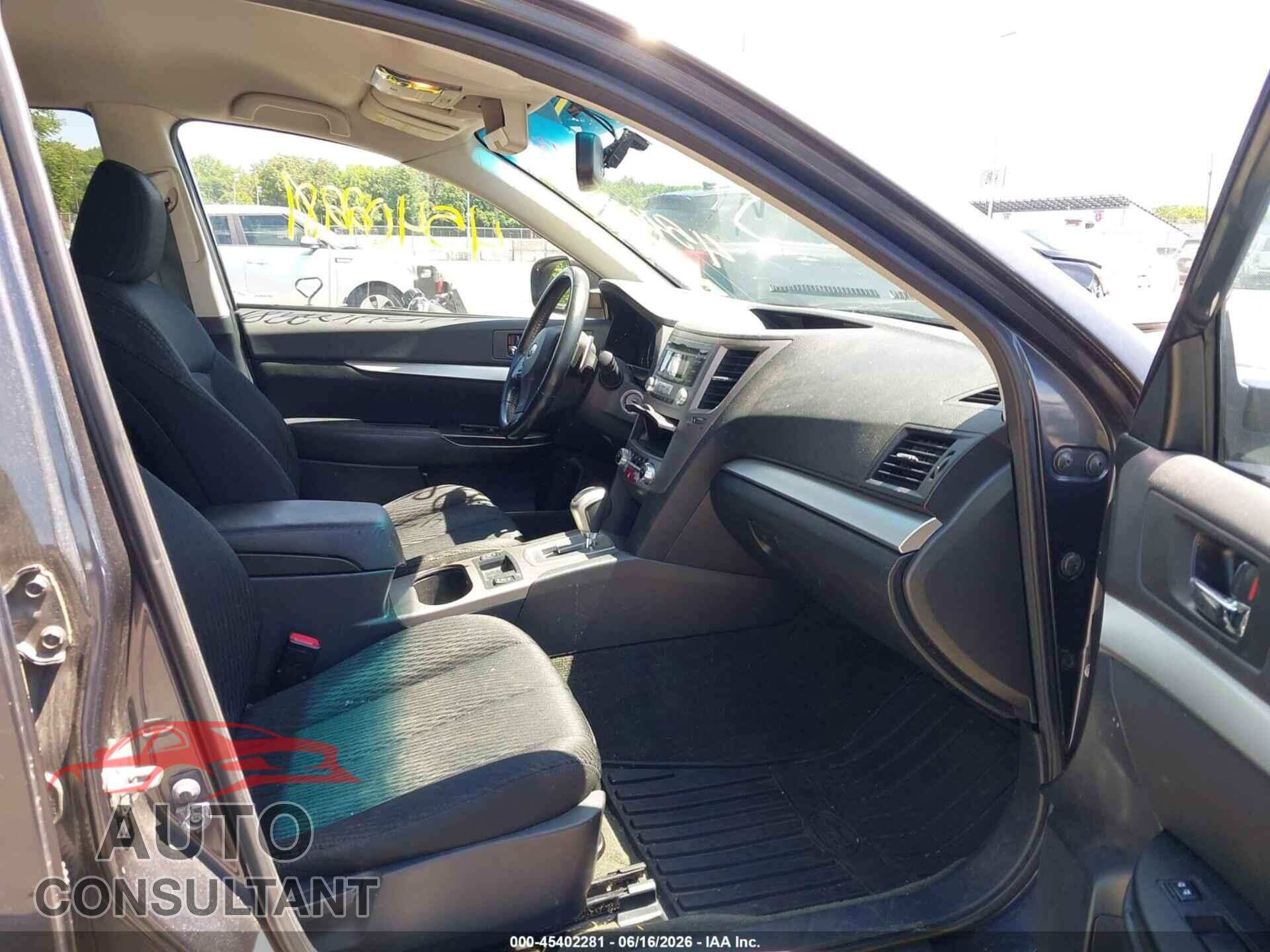 SUBARU OUTBACK 2012 - 4S4BRBCCXC3243751