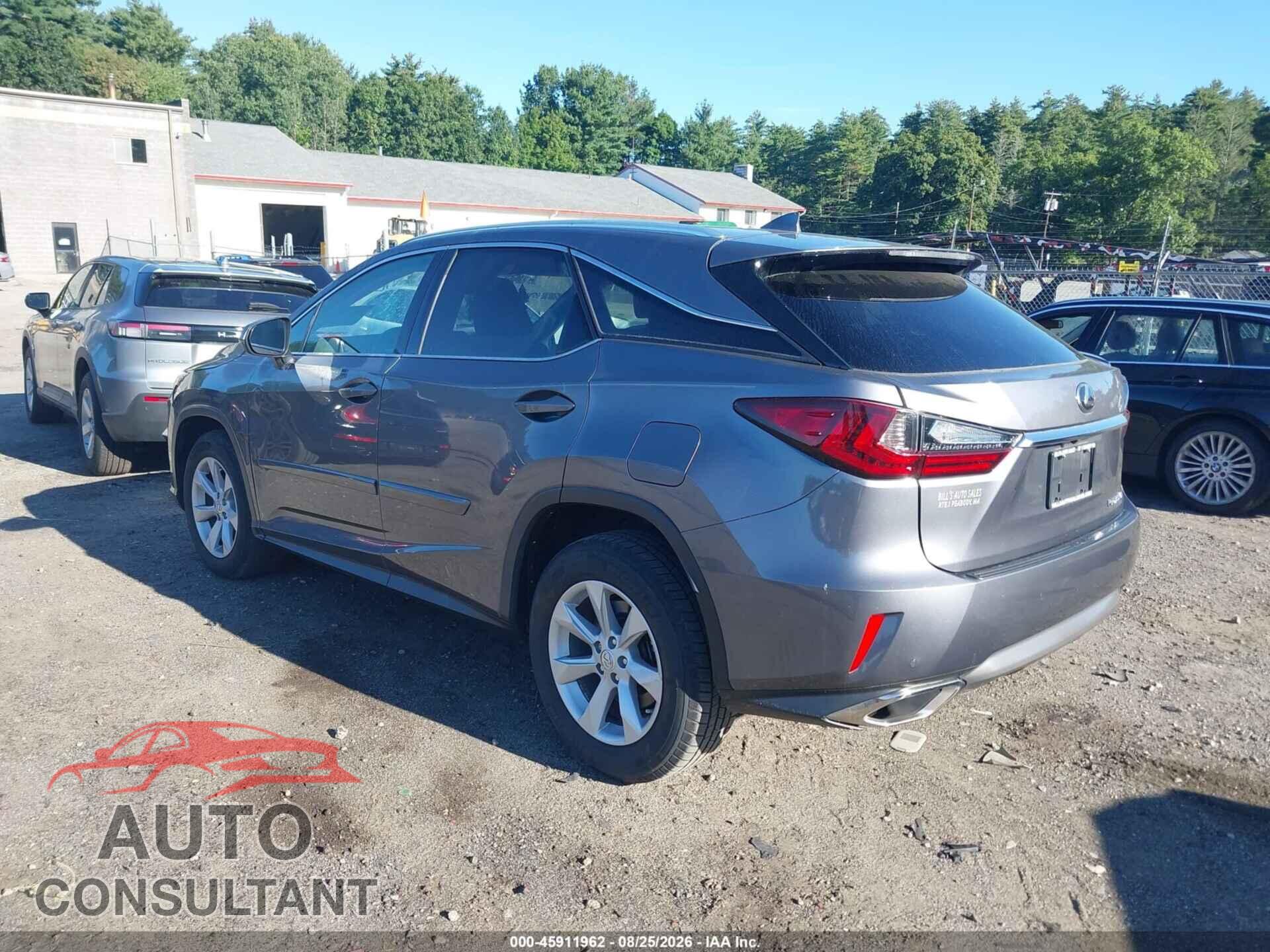 LEXUS RX 350 2017 - 2T2BZMCA6HC123745