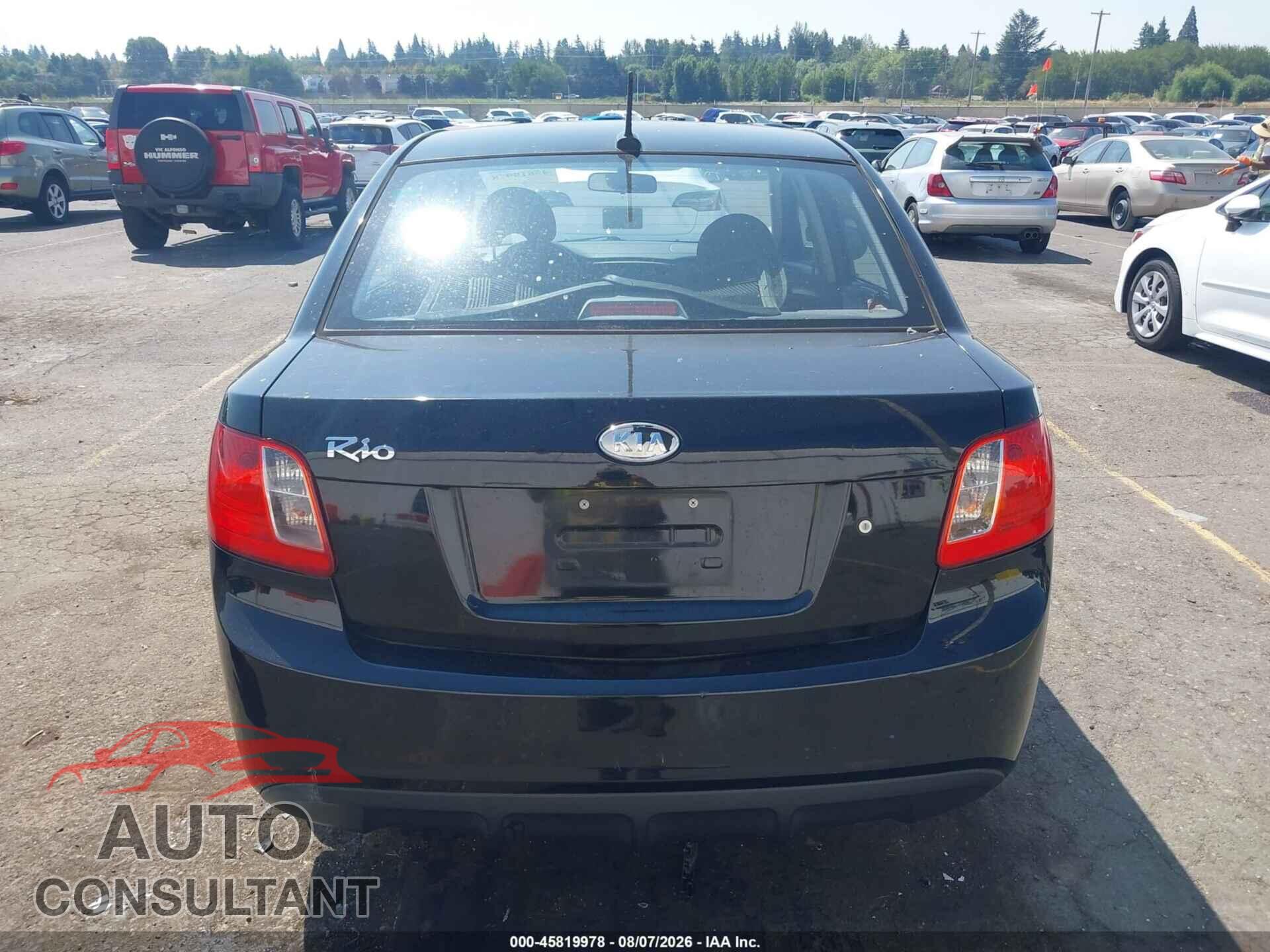 KIA RIO 2010 - KNADH4A33A6673354