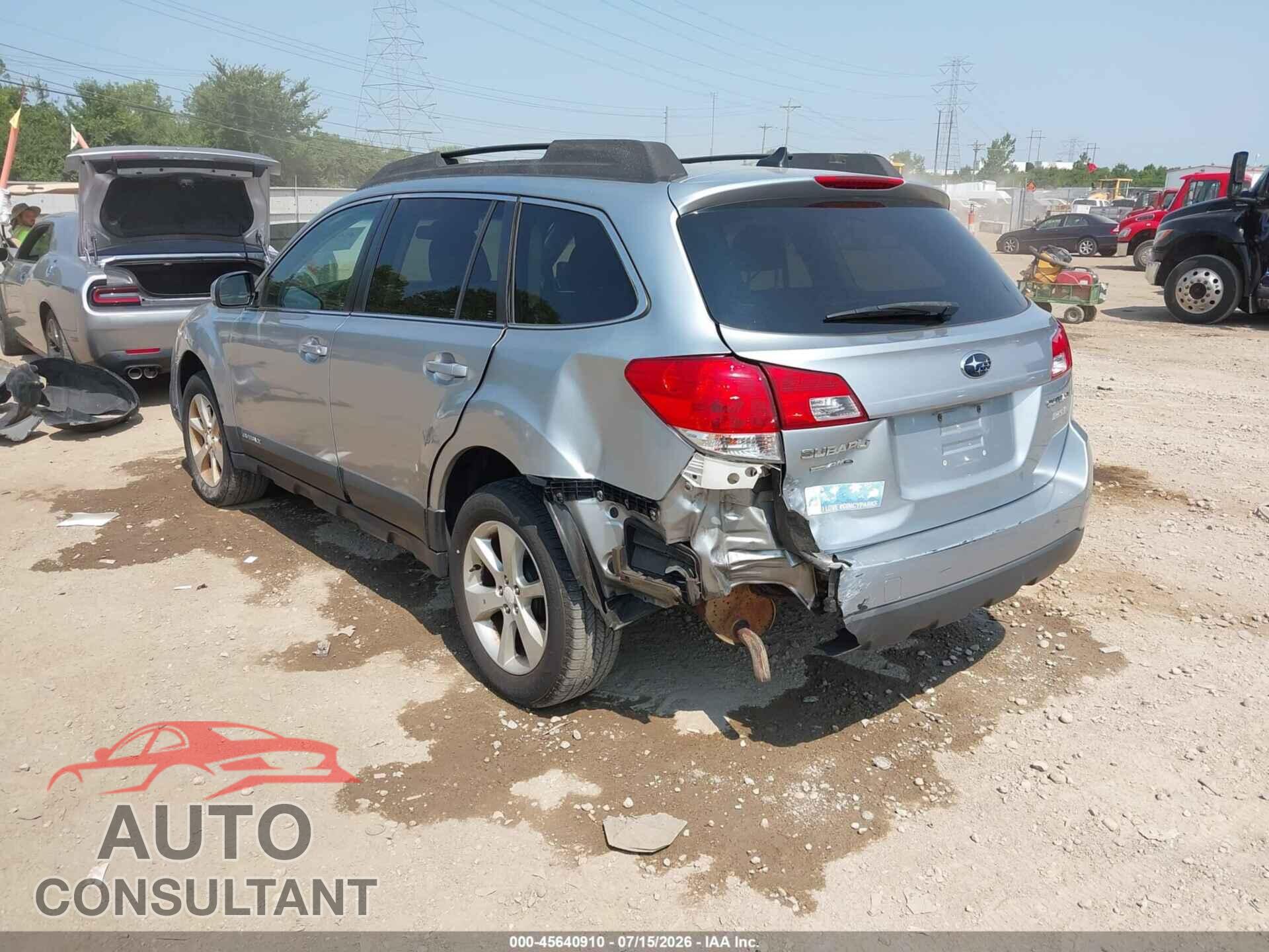 SUBARU OUTBACK 2014 - 4S4BRBCC8E3290215