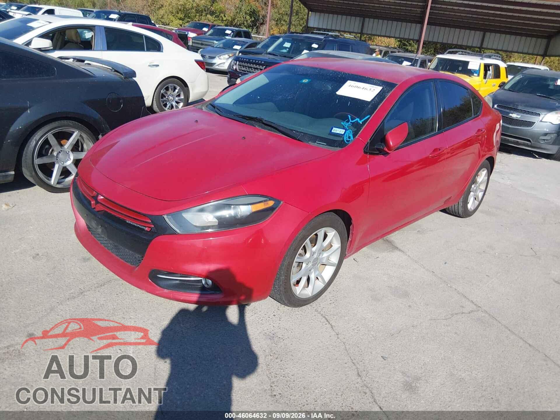 DODGE DART 2013 - 1C3CDFBH1DD648828