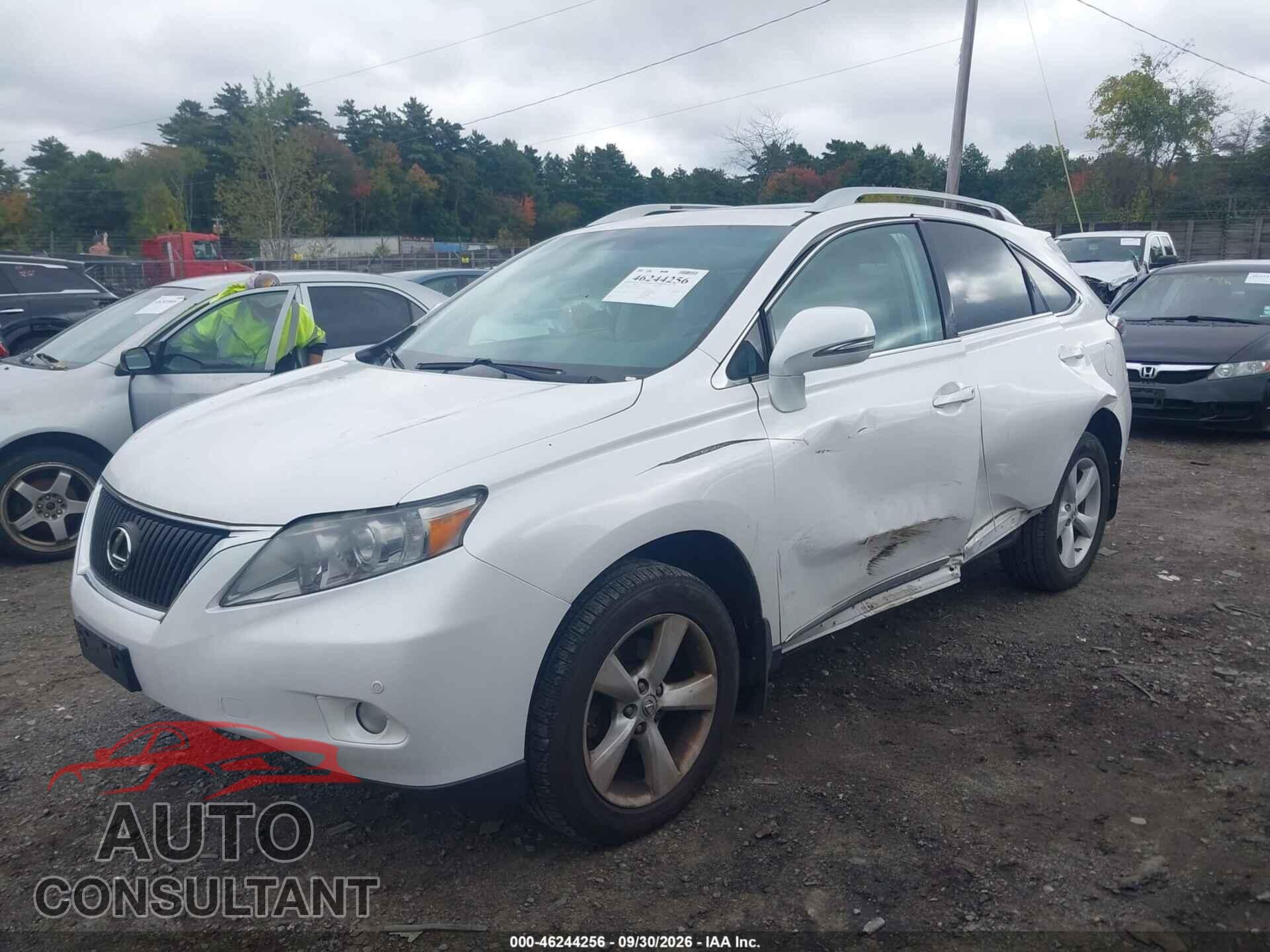 LEXUS RX 350 2012 - 2T2BK1BA1CC132687