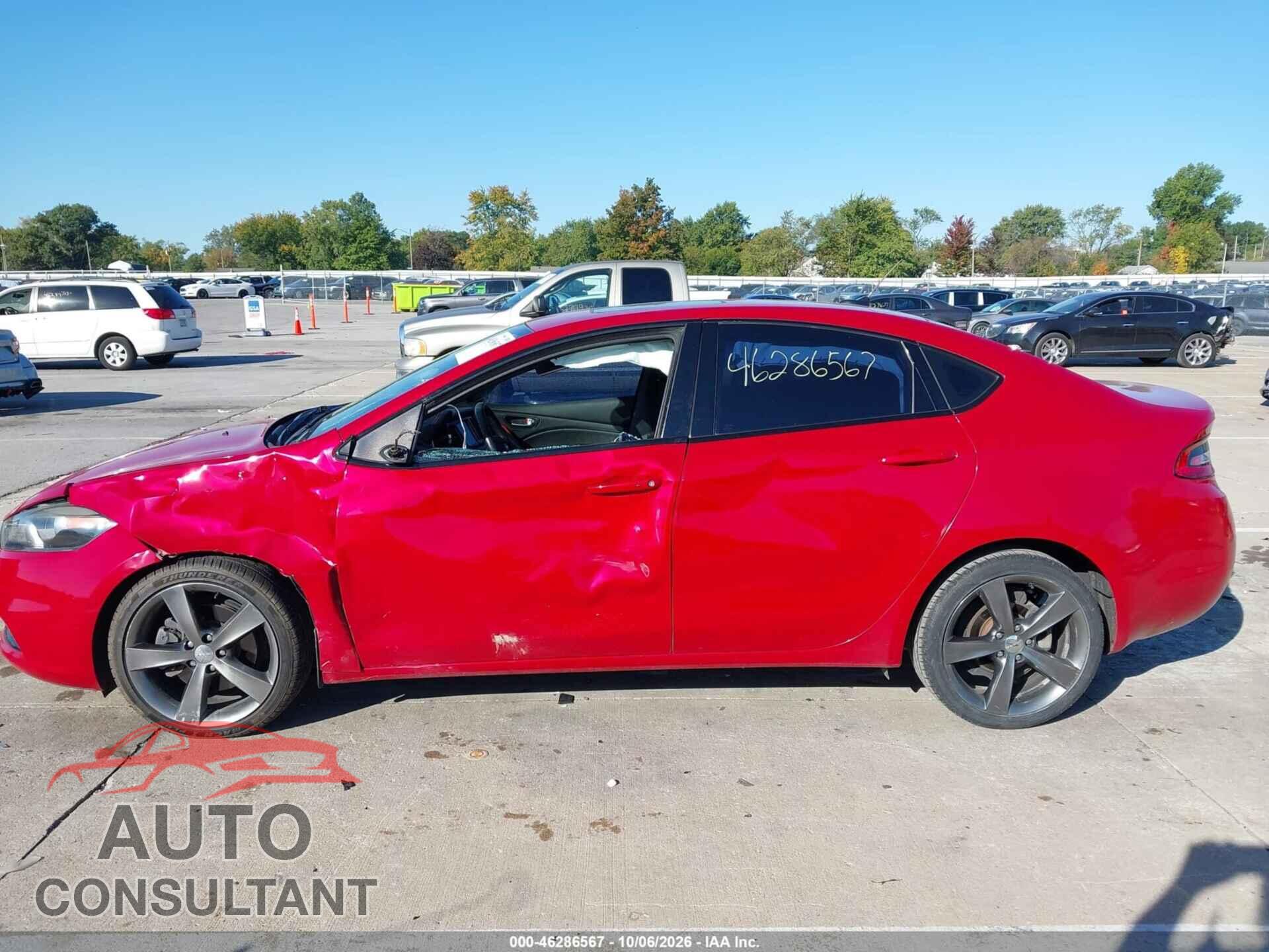 DODGE DART 2015 - 1C3CDFEB8FD187363