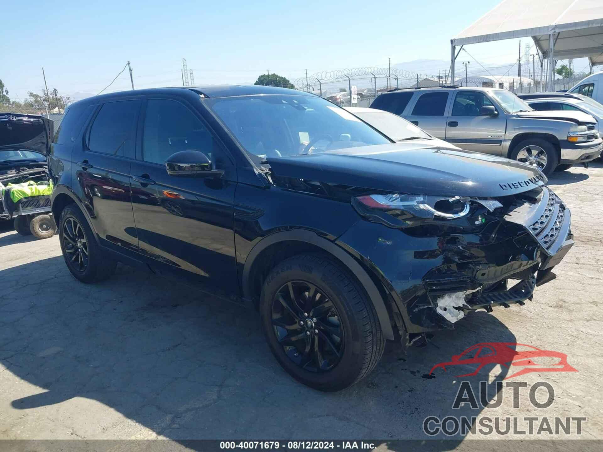 LAND ROVER DISCOVERY SPORT 2019 - SALCP2FX7KH807699