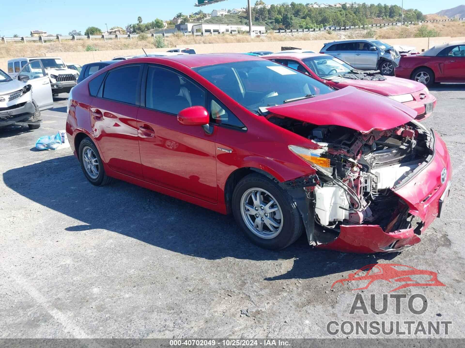 TOYOTA PRIUS 2010 - JTDKN3DUXA0034540