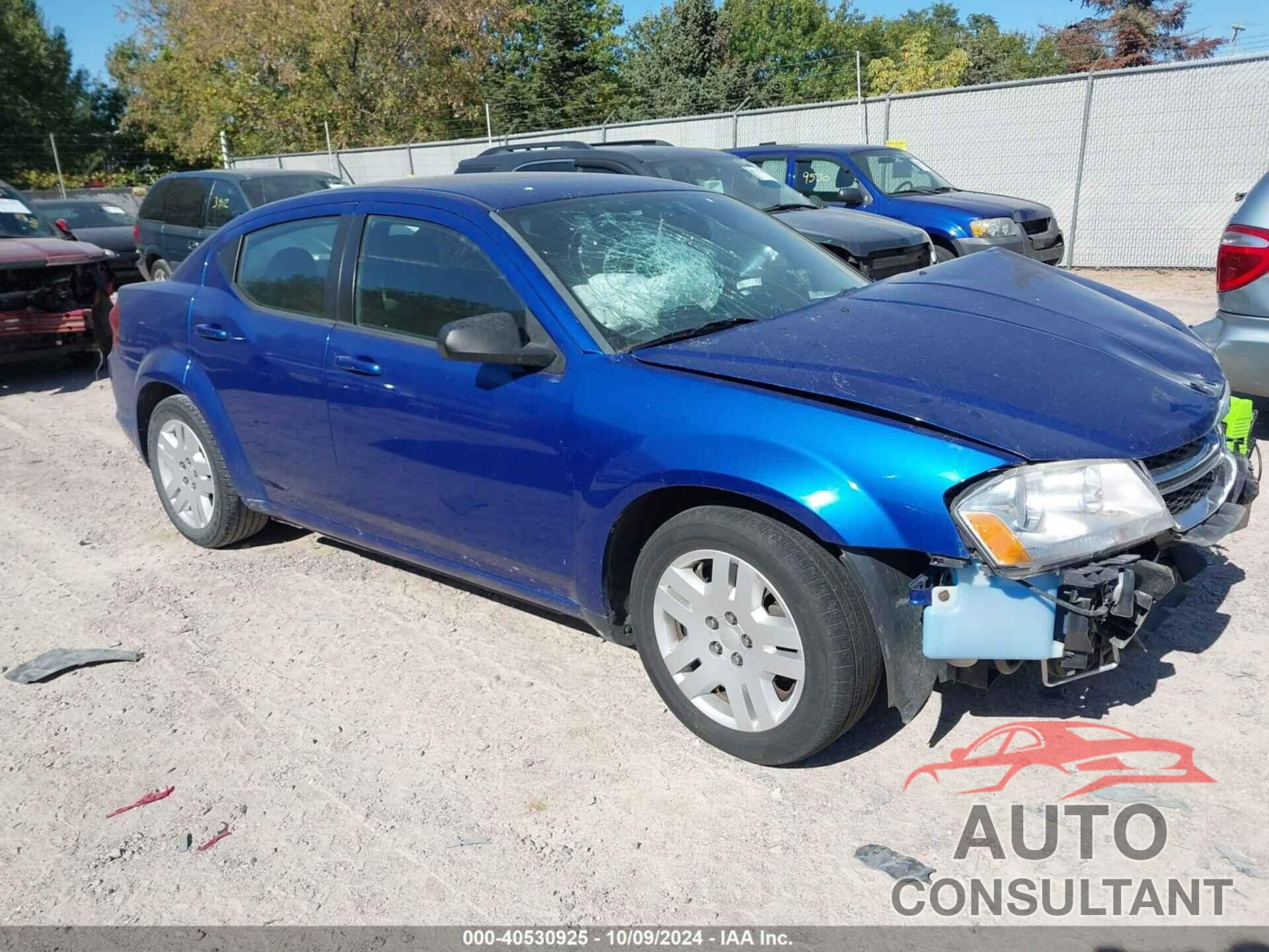 DODGE AVENGER 2013 - 1C3CDZABXDN596625