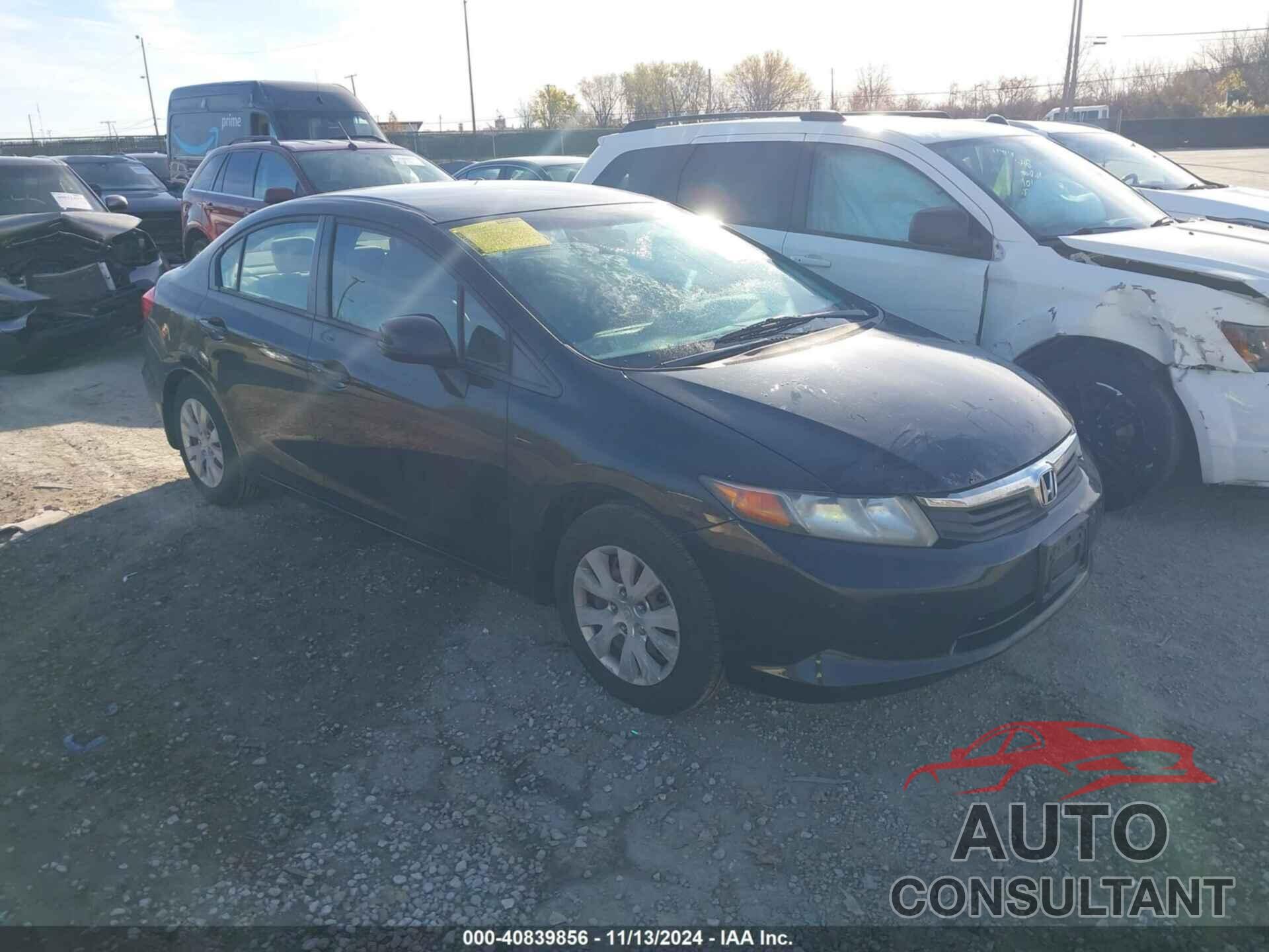 HONDA CIVIC 2012 - 19XFB2F53CE018880