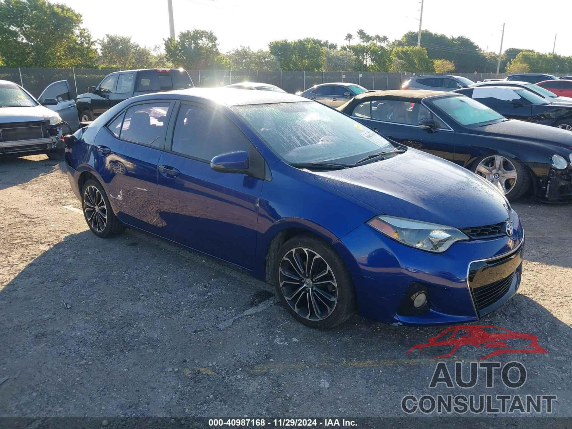 TOYOTA COROLLA 2015 - 2T1BURHE1FC369966