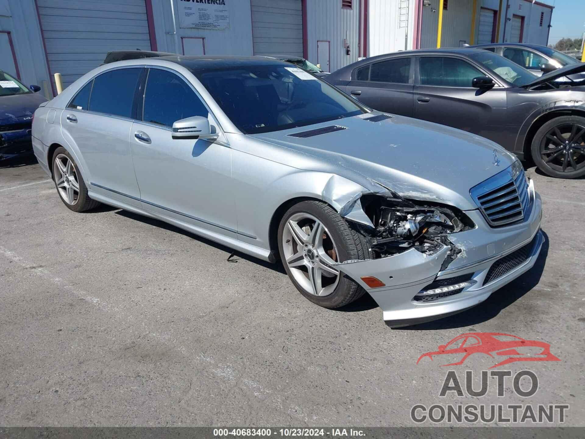 MERCEDES-BENZ S 550 2011 - WDDNG8GB2BA397608