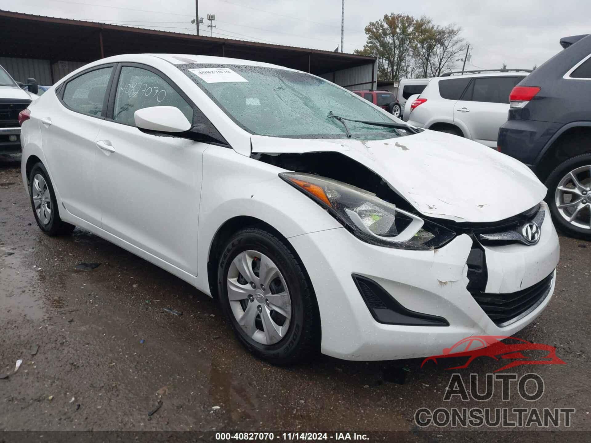 HYUNDAI ELANTRA 2016 - 5NPDH4AE9GH748951