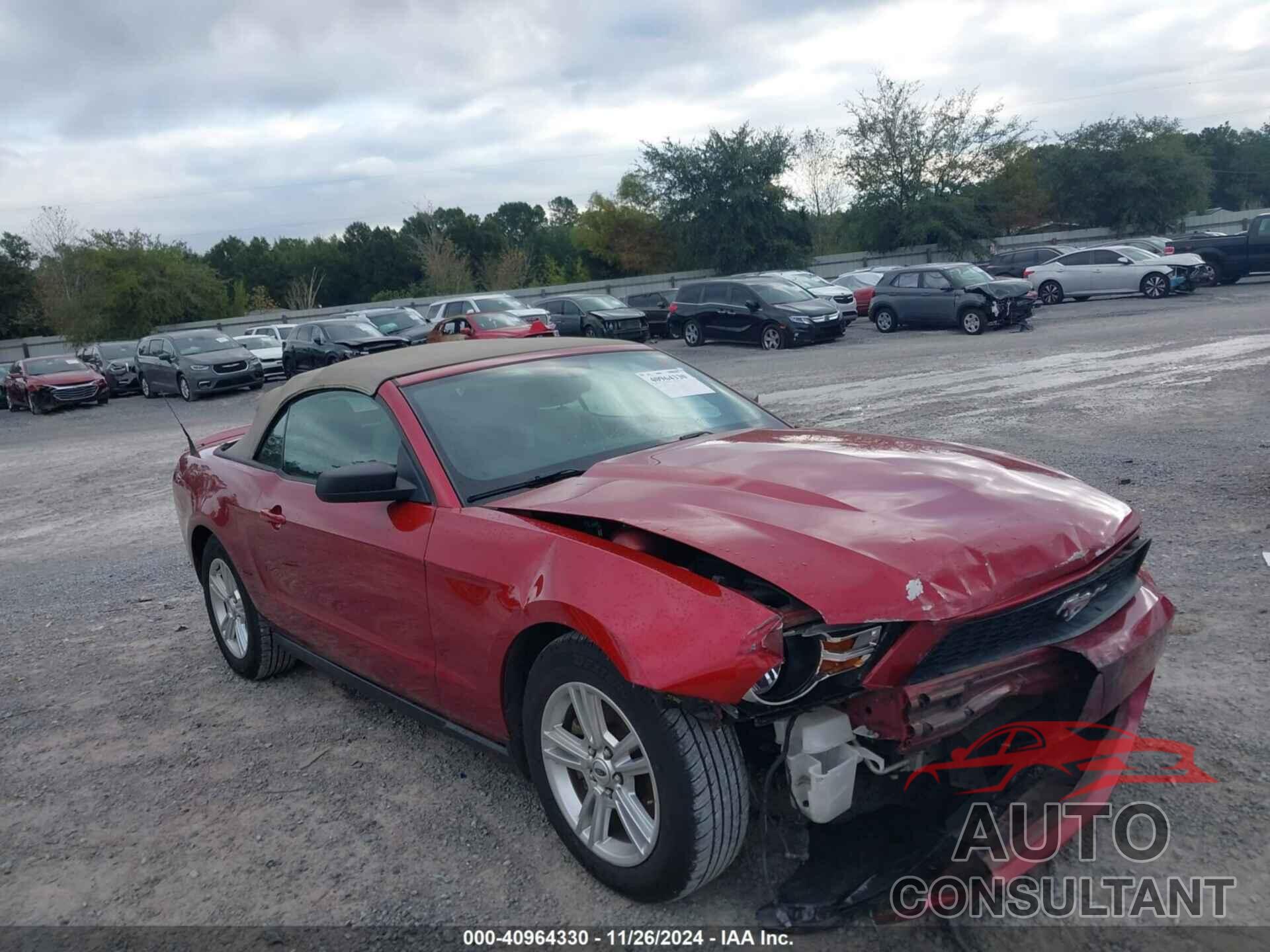 FORD MUSTANG 2012 - 1ZVBP8EM5C5218535