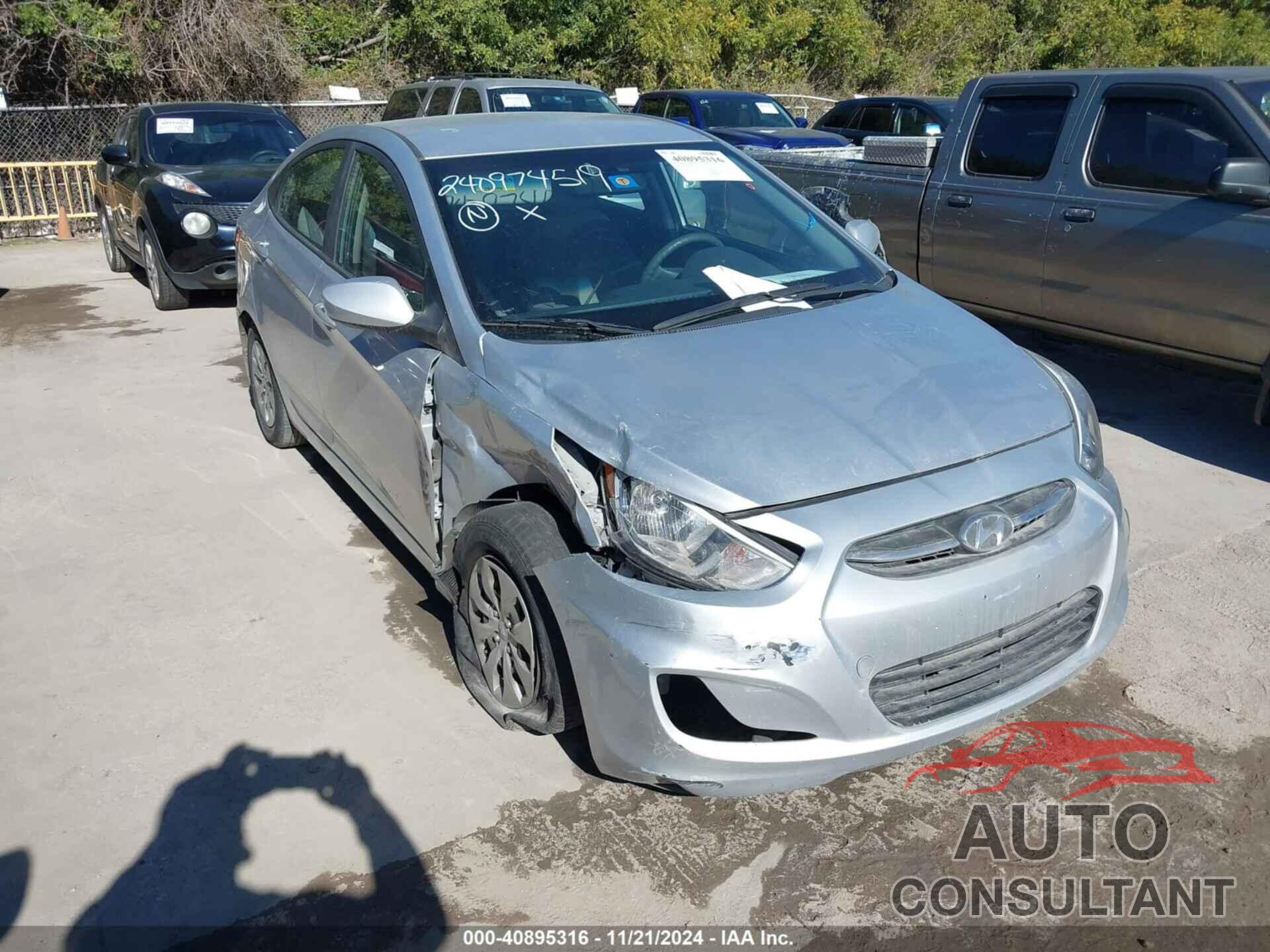 HYUNDAI ACCENT 2016 - KMHCT4AE7GU140552