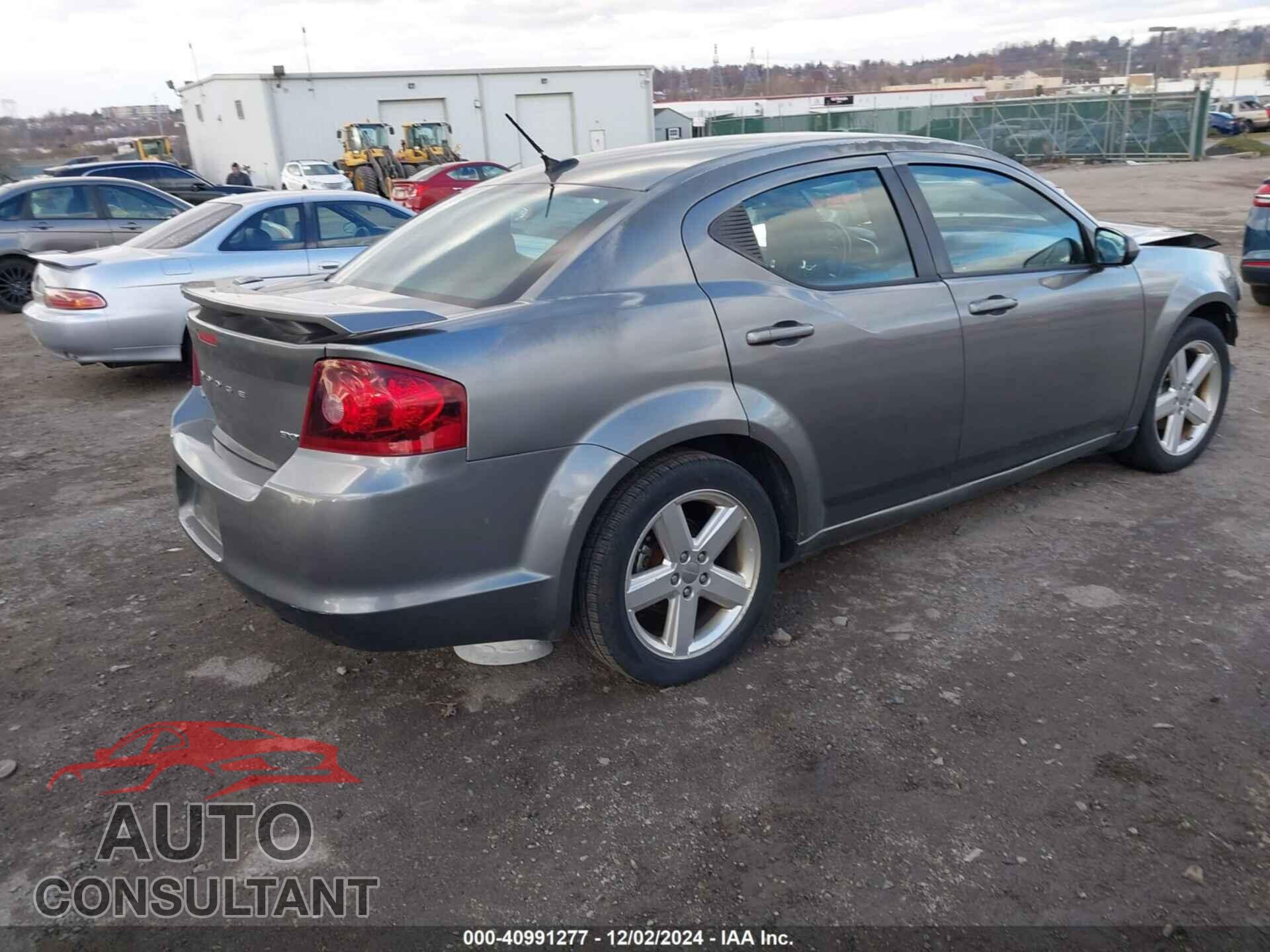 DODGE AVENGER 2012 - 1C3CDZCB1CN312617