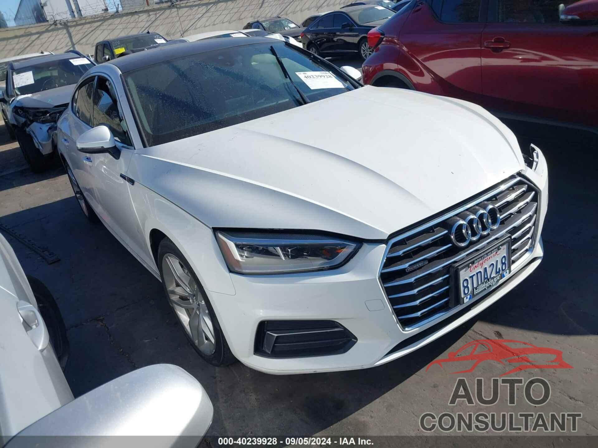 AUDI A5 2019 - WAUANCF55KA056858