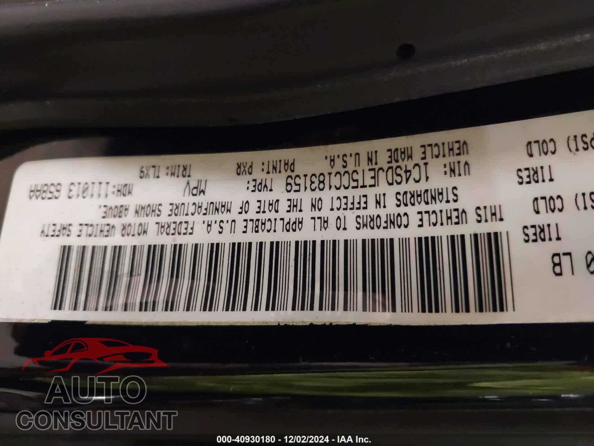 DODGE DURANGO 2012 - 1C4SDJET5CC183159