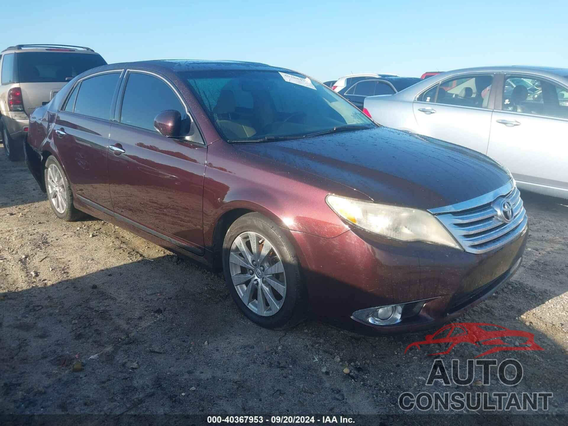 TOYOTA AVALON 2011 - 4T1BK3DBXBU390760