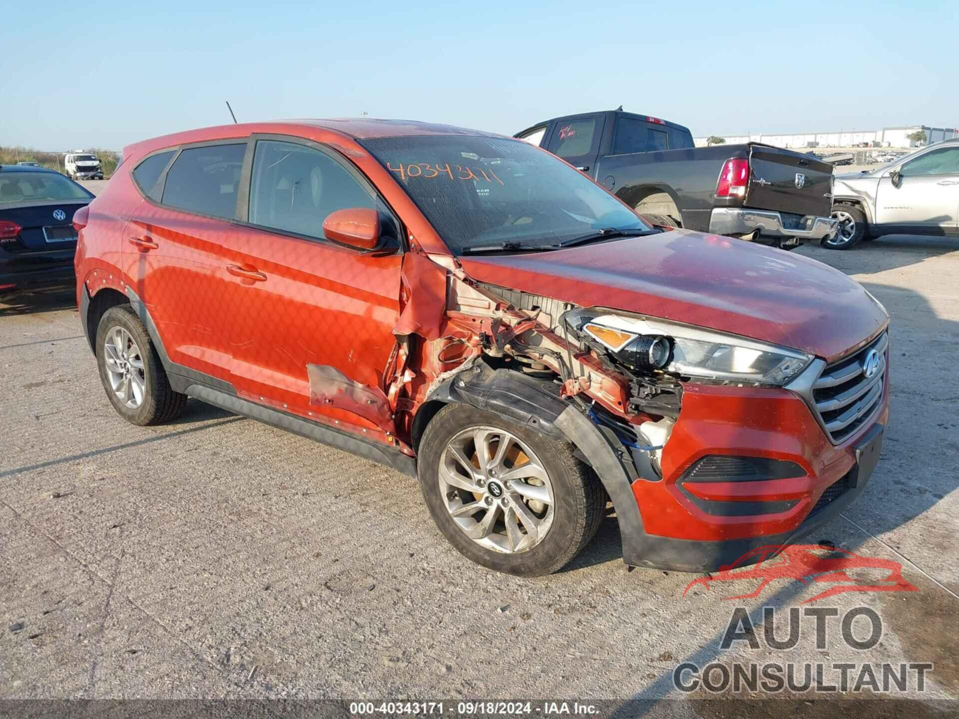 HYUNDAI TUCSON 2017 - KM8J23A42HU485940