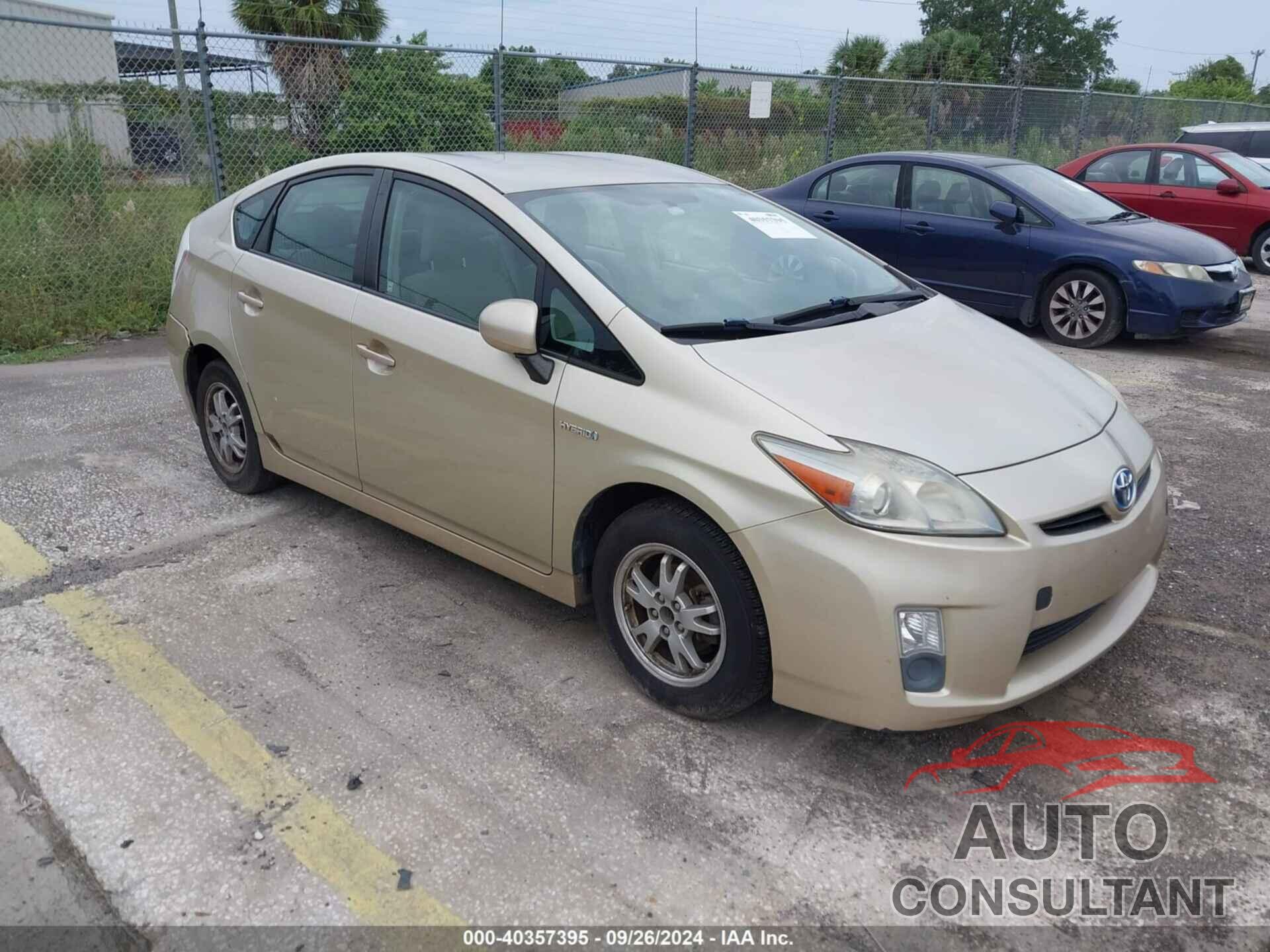 TOYOTA PRIUS 2010 - JTDKN3DU5A0239599