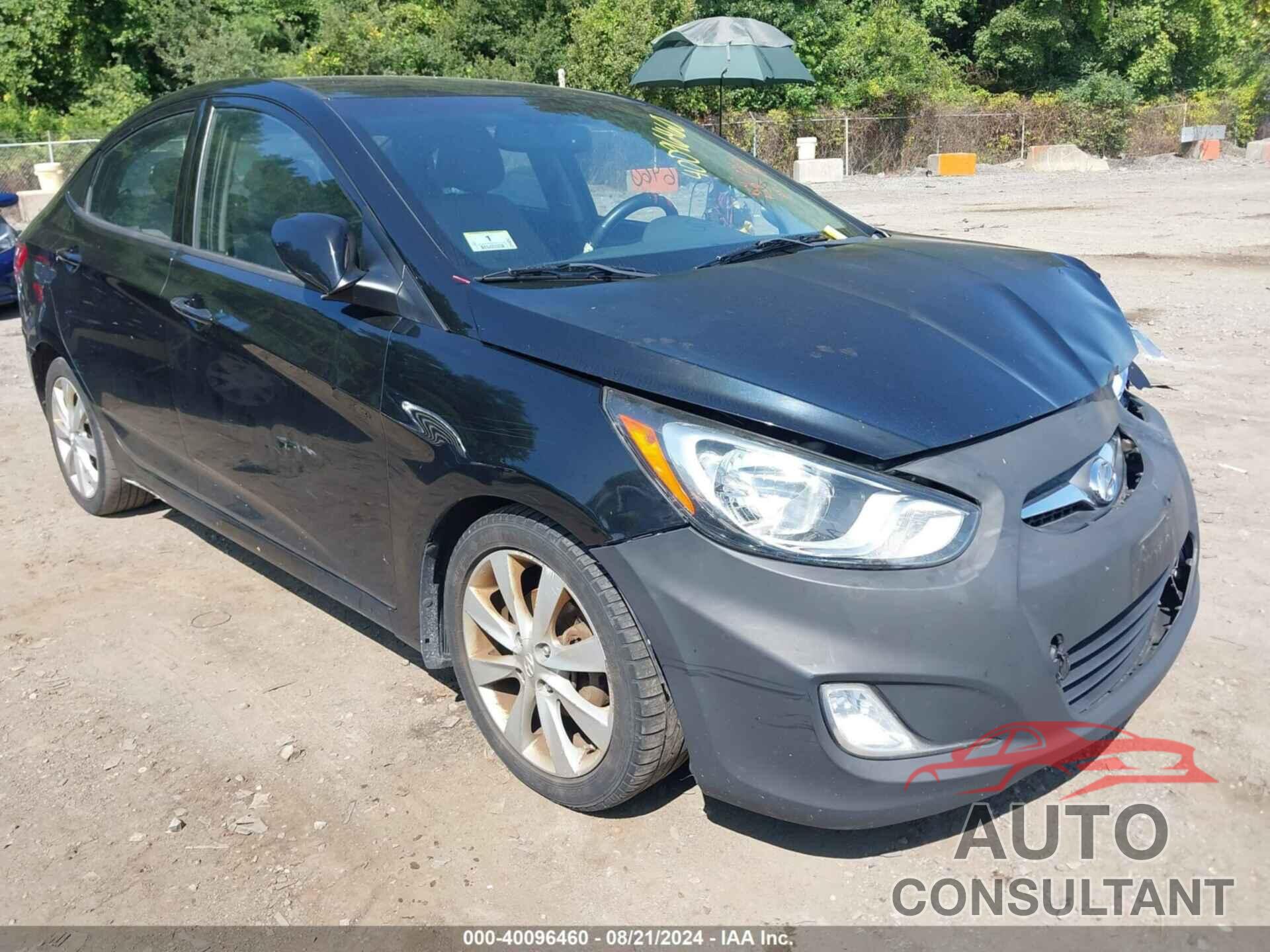 HYUNDAI ACCENT 2013 - KMHCU4AE6DU452421