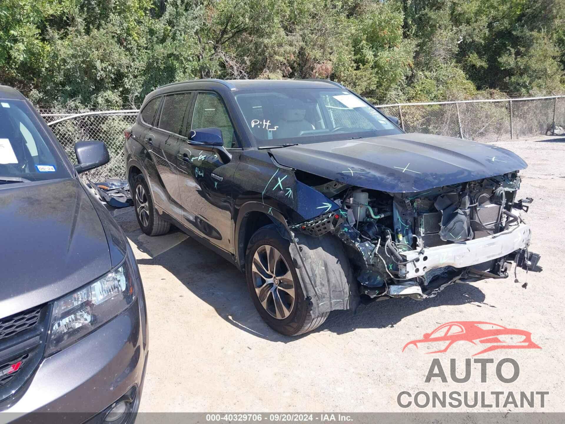 TOYOTA HIGHLANDER 2021 - 5TDGARAH6MS508495