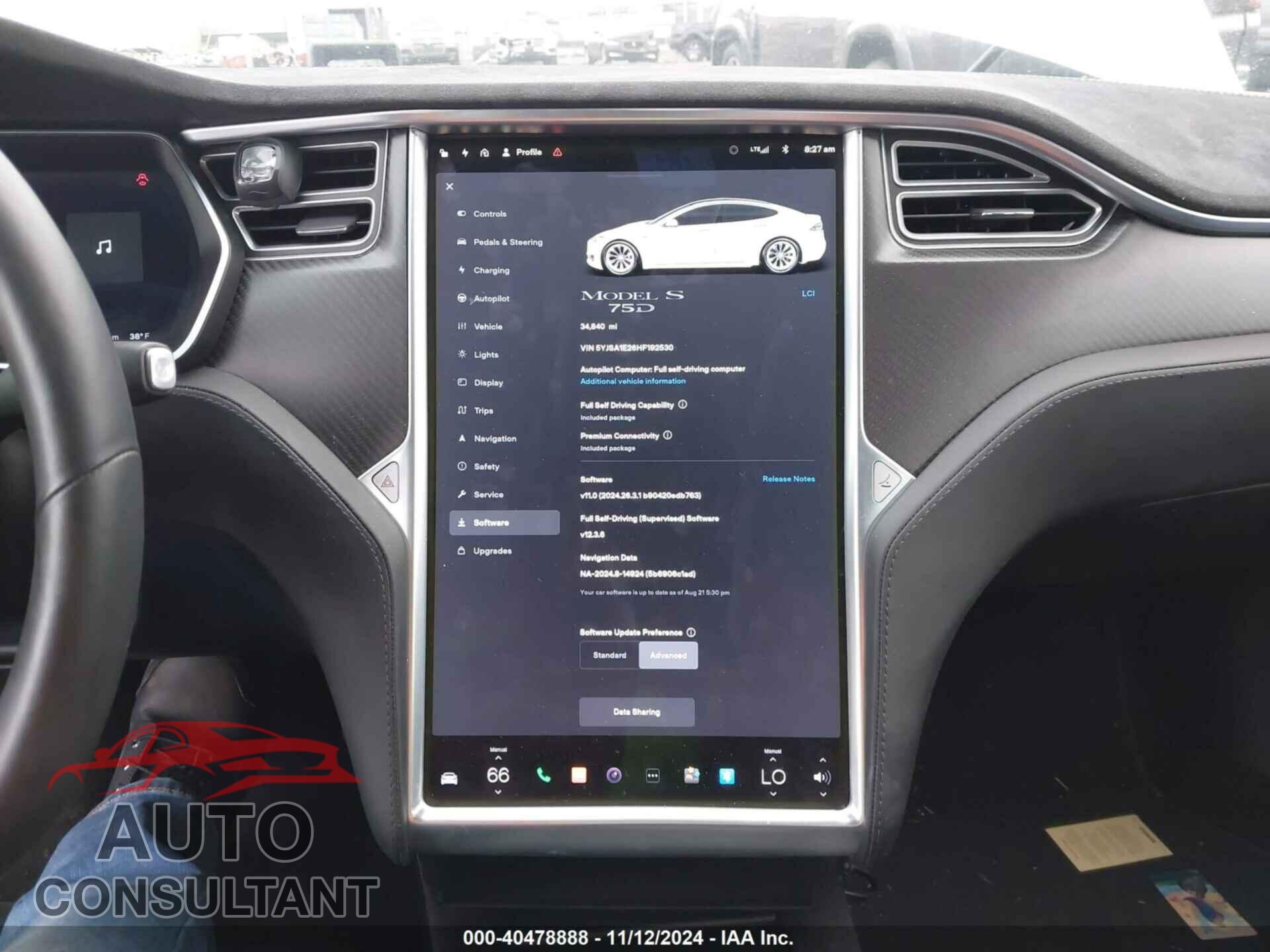 TESLA MODEL S 2017 - 5YJSA1E26HF192530