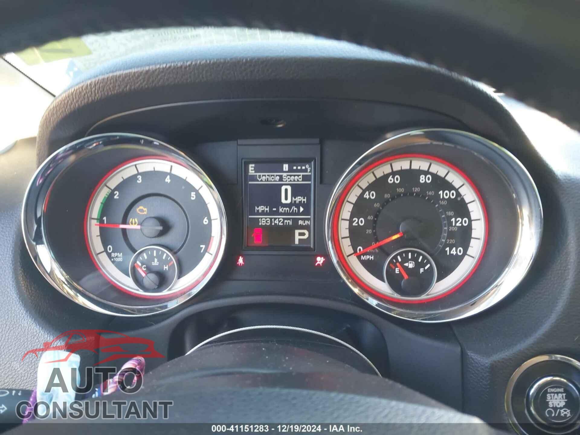 DODGE DURANGO 2012 - 1C4RDJDG9CC100562