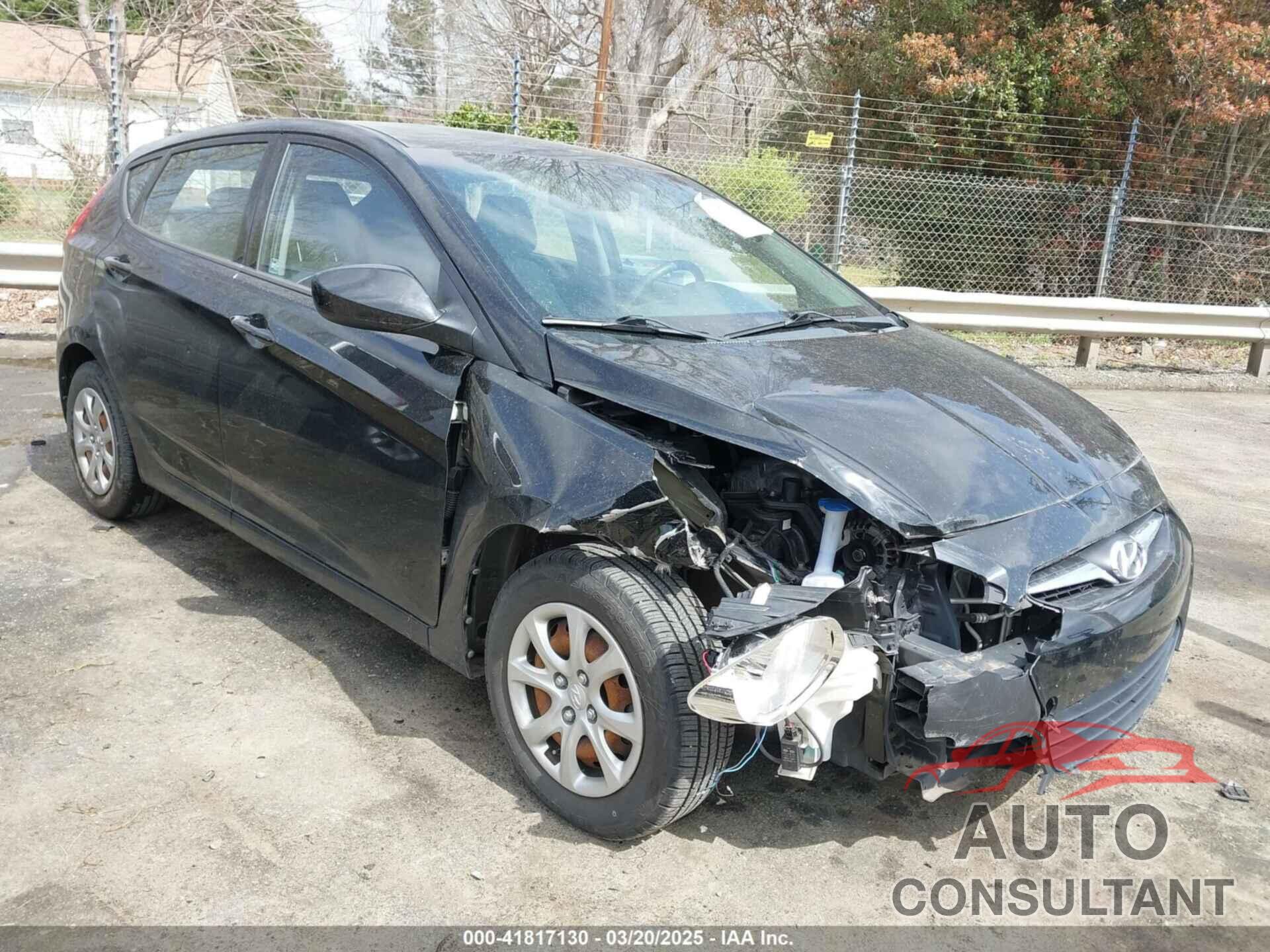 HYUNDAI ACCENT 2013 - KMHCT5AE9DU084356