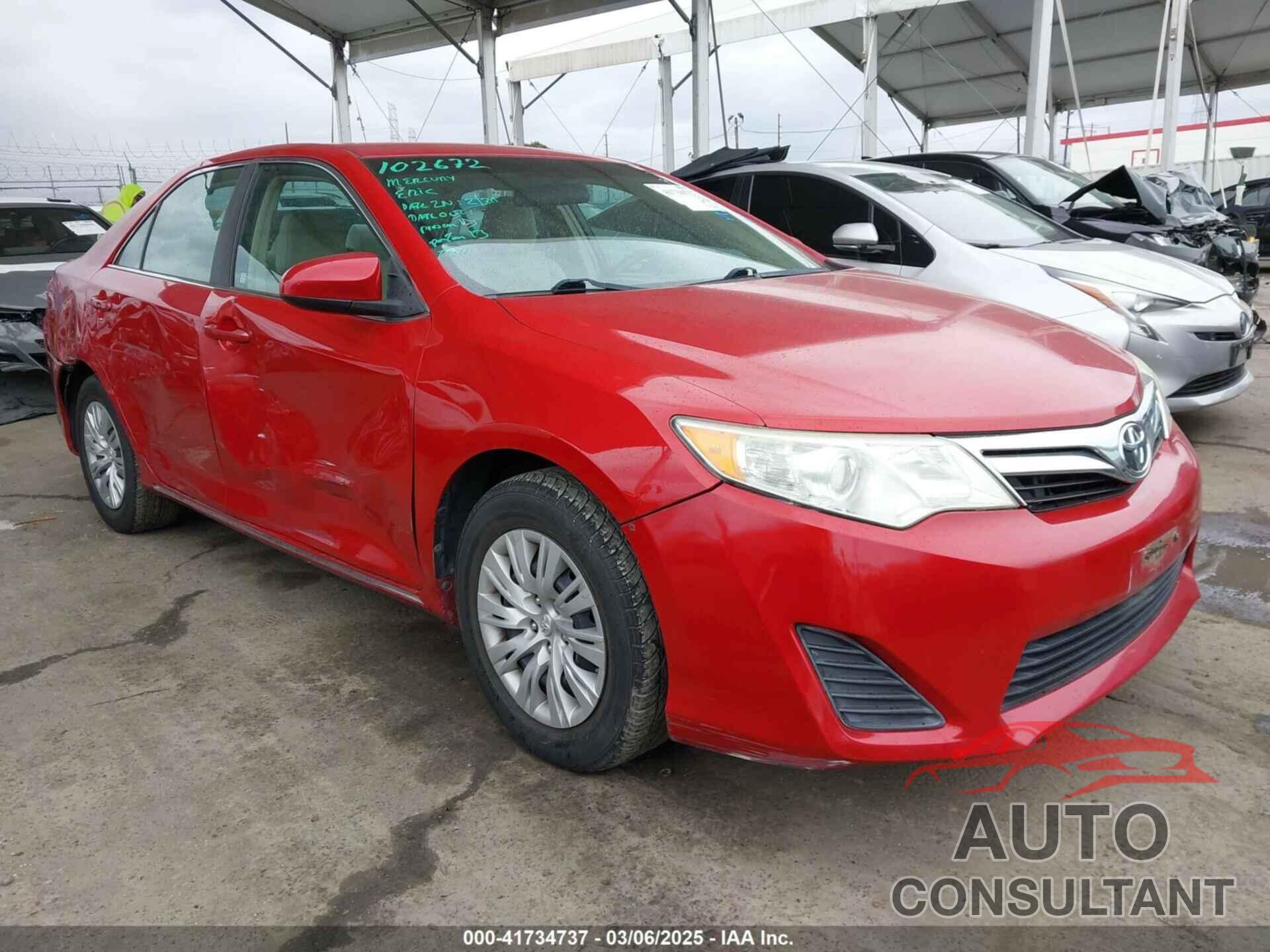 TOYOTA CAMRY 2012 - 4T4BF1FK3CR192261