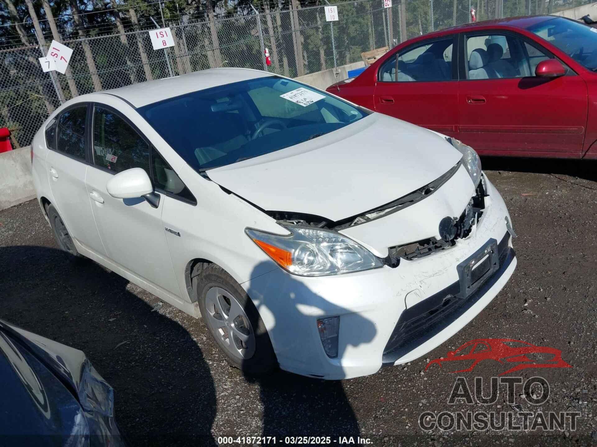 TOYOTA PRIUS 2012 - JTDKN3DU6C5448887