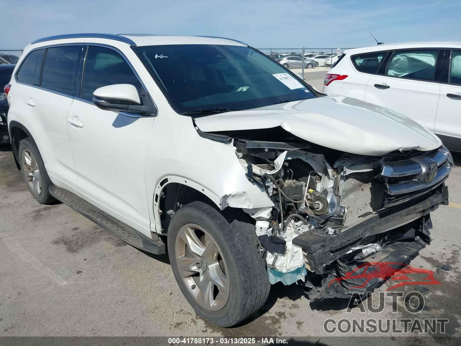 TOYOTA HIGHLANDER 2019 - 5TDYZRFHXKS339553