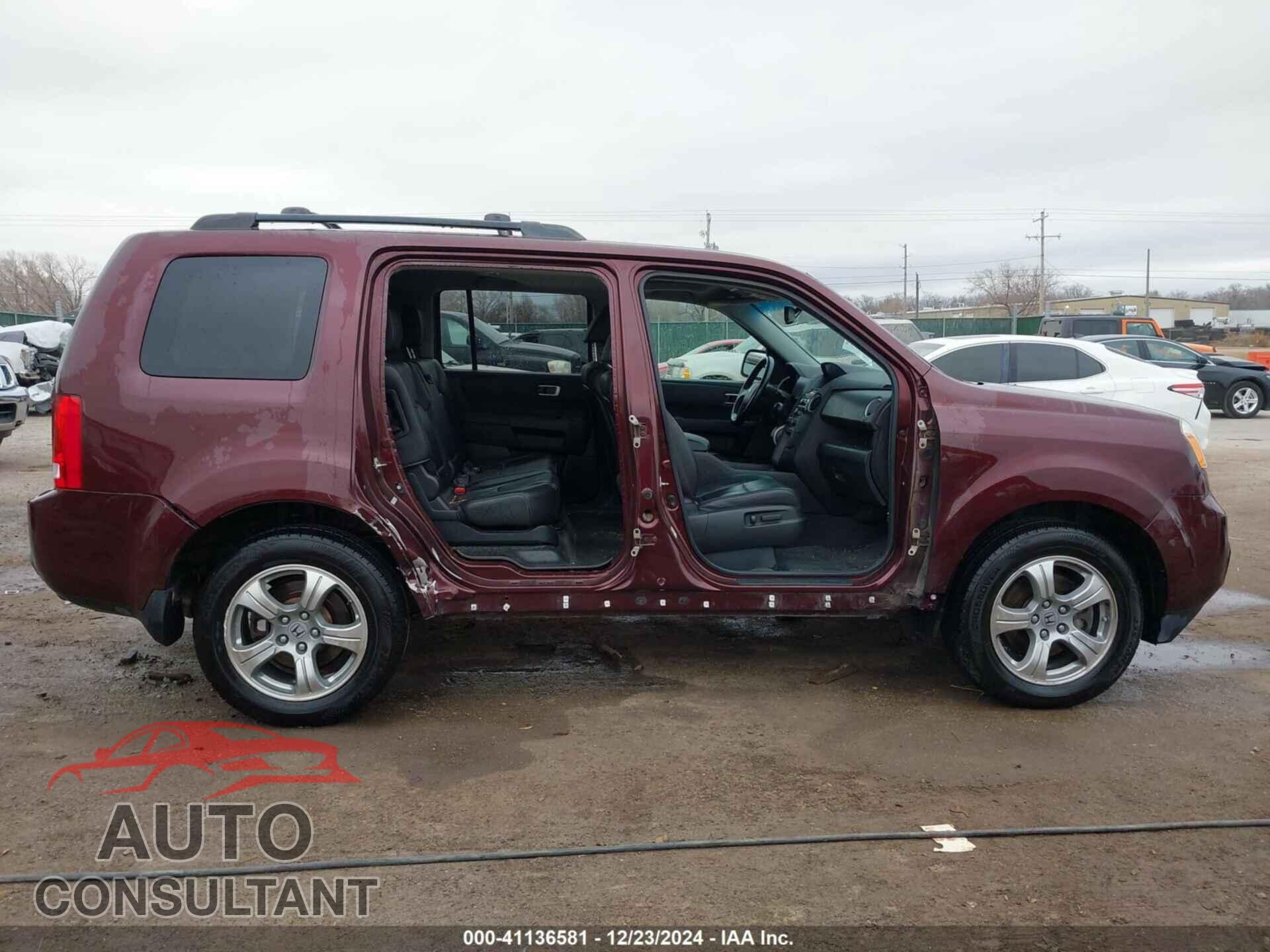 HONDA PILOT 2012 - 5FNYF4H58CB071431