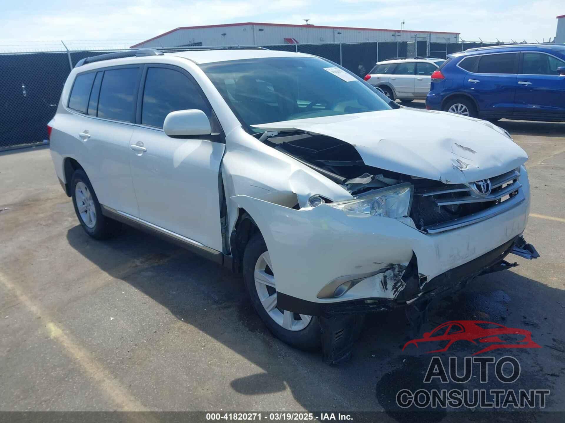 TOYOTA HIGHLANDER 2013 - 5TDZA3EH4DS042792