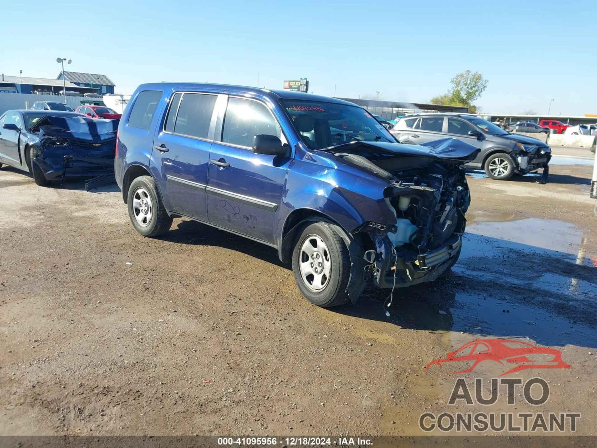 HONDA PILOT 2013 - 5FNYF3H20DB035394
