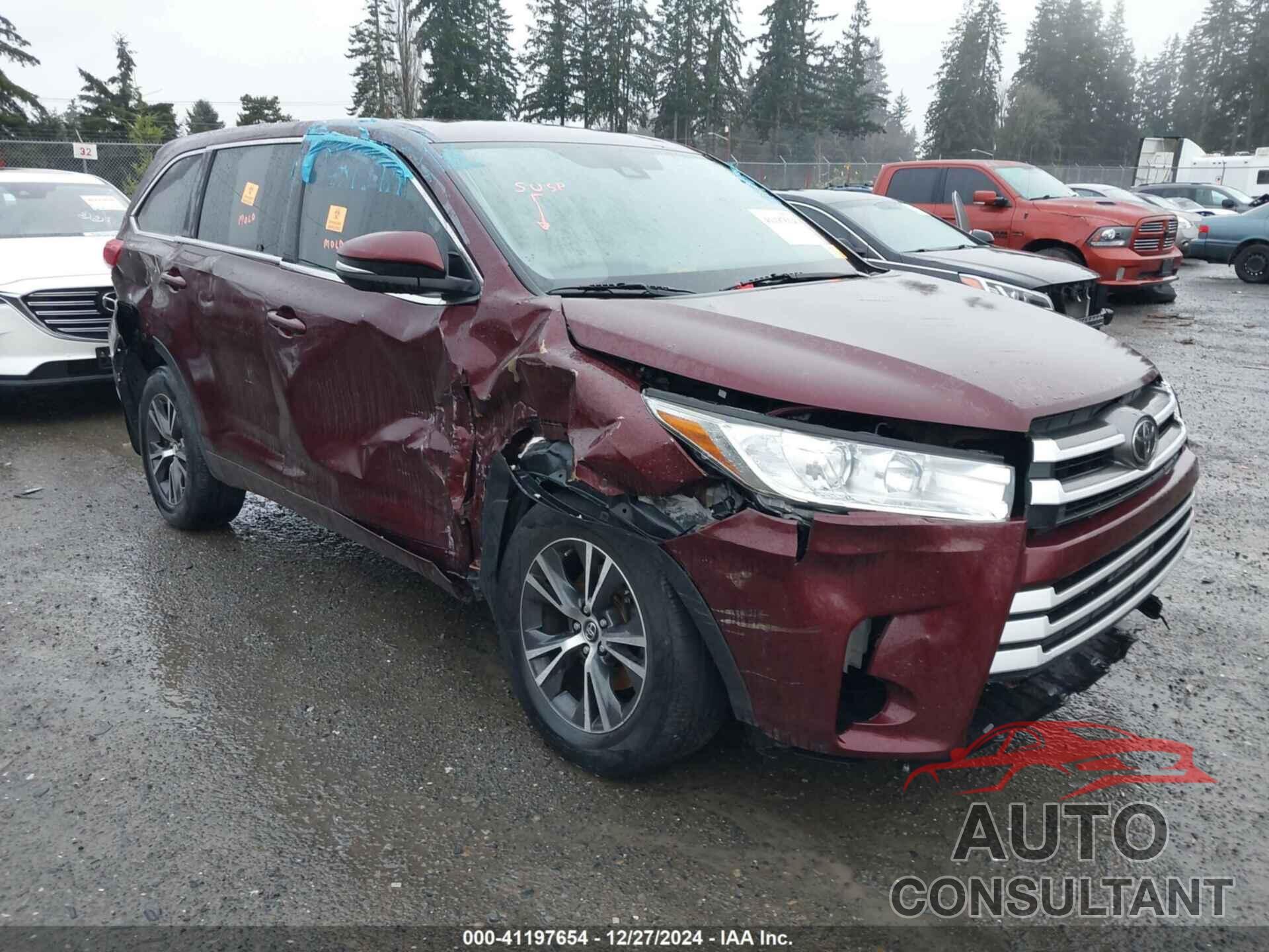 TOYOTA HIGHLANDER 2017 - 5TDBZRFH5HS432818