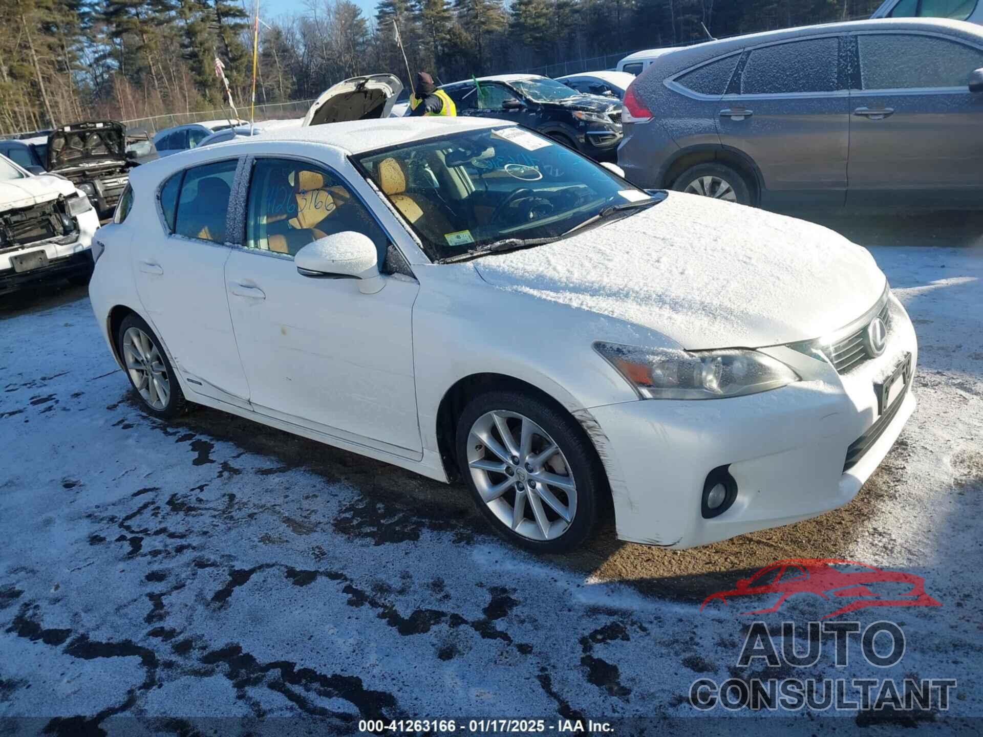 LEXUS CT 200H 2012 - JTHKD5BH4C2073912