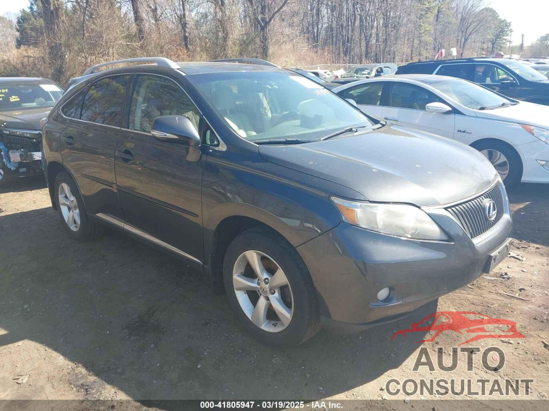 LEXUS RX 350 2011 - 2T2BK1BA6BC103782
