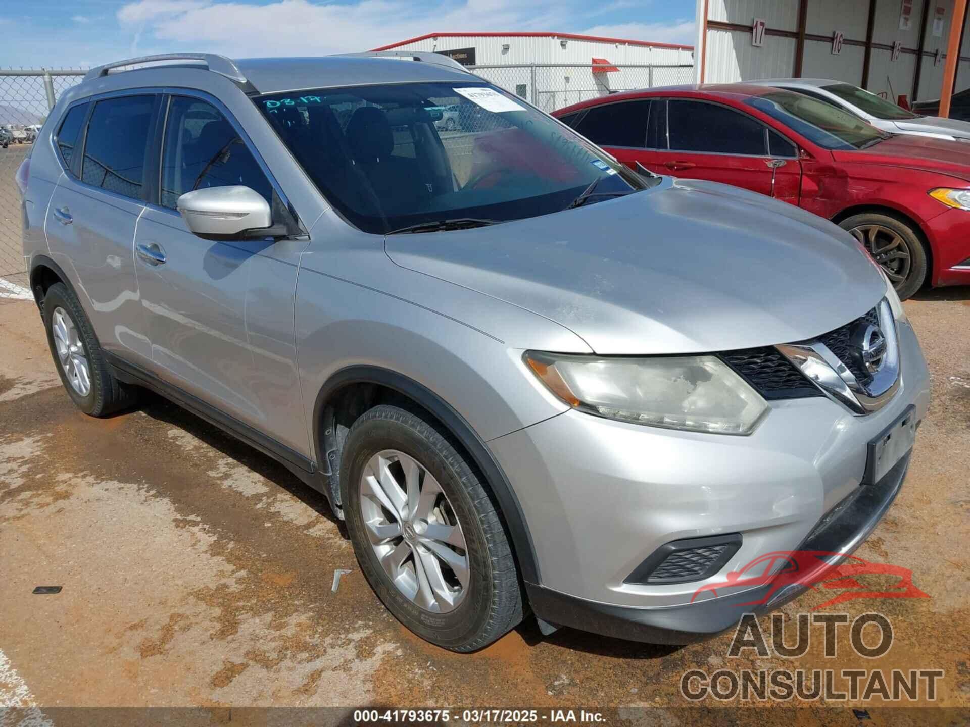 NISSAN ROGUE 2015 - KNMAT2MT6FP584237